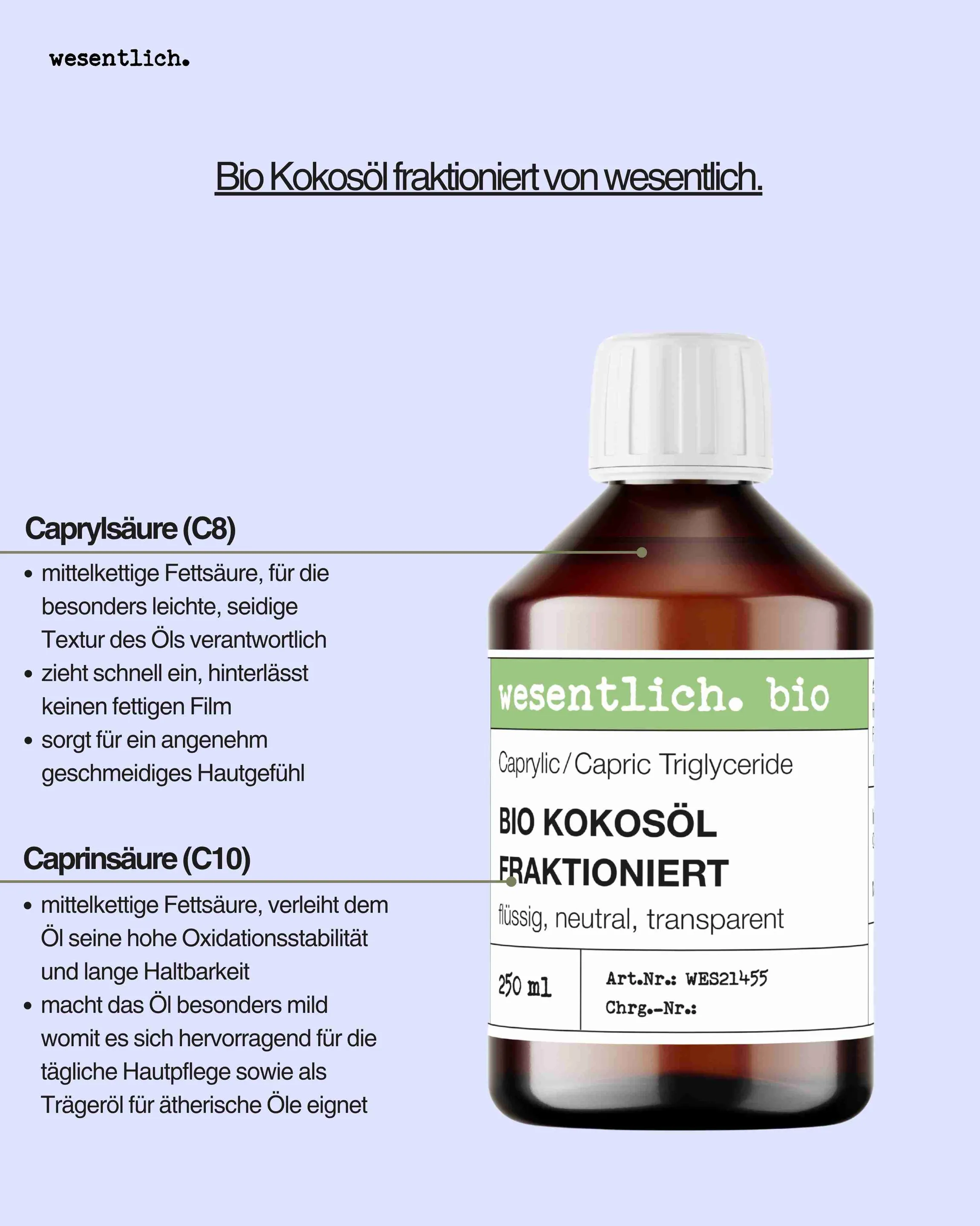 Kokosöl fraktioniert bio 250ml