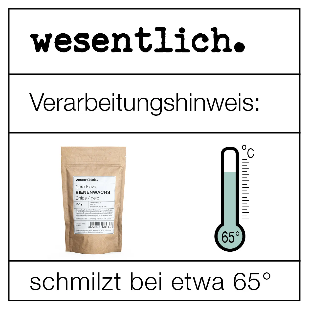 Bienenwachspastillen gelb
