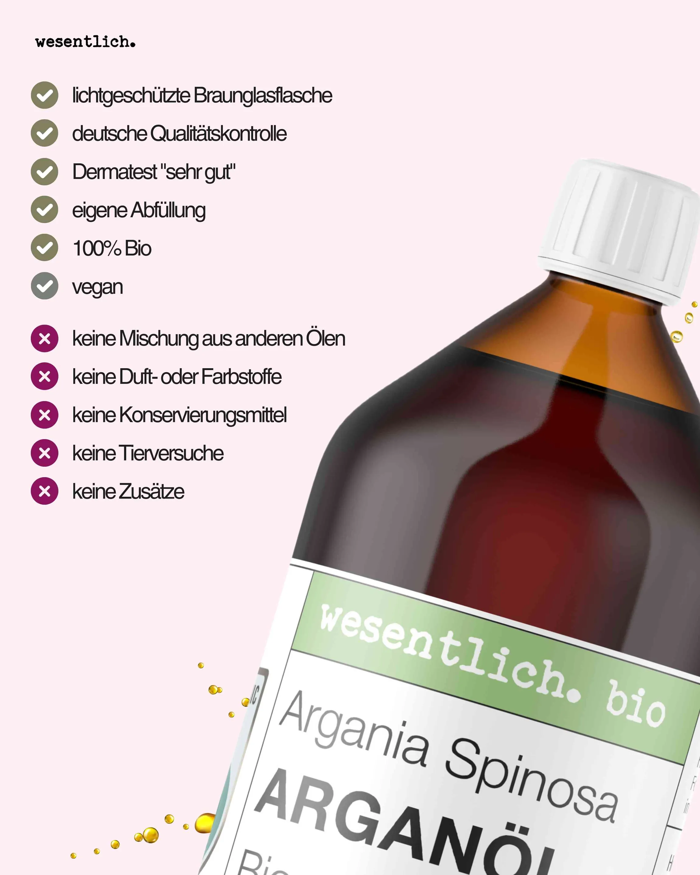 Arganöl BIO kaltgepresst 1000ml