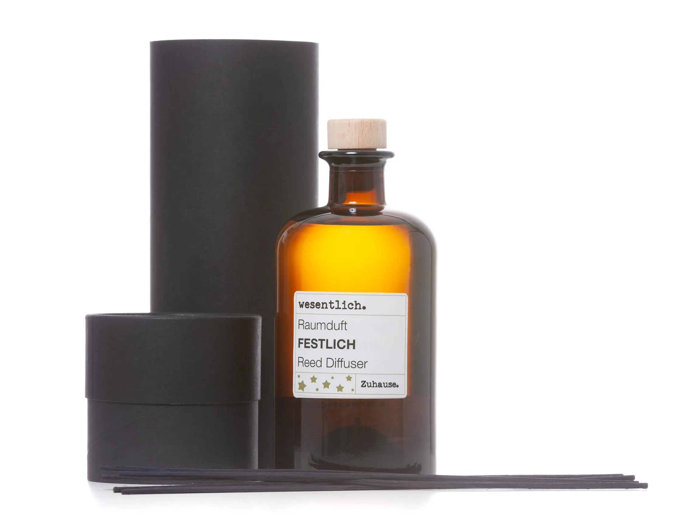Reed Diffuser Raumduft festlich (400ml) inkl. 7 Kapillarstäbchen