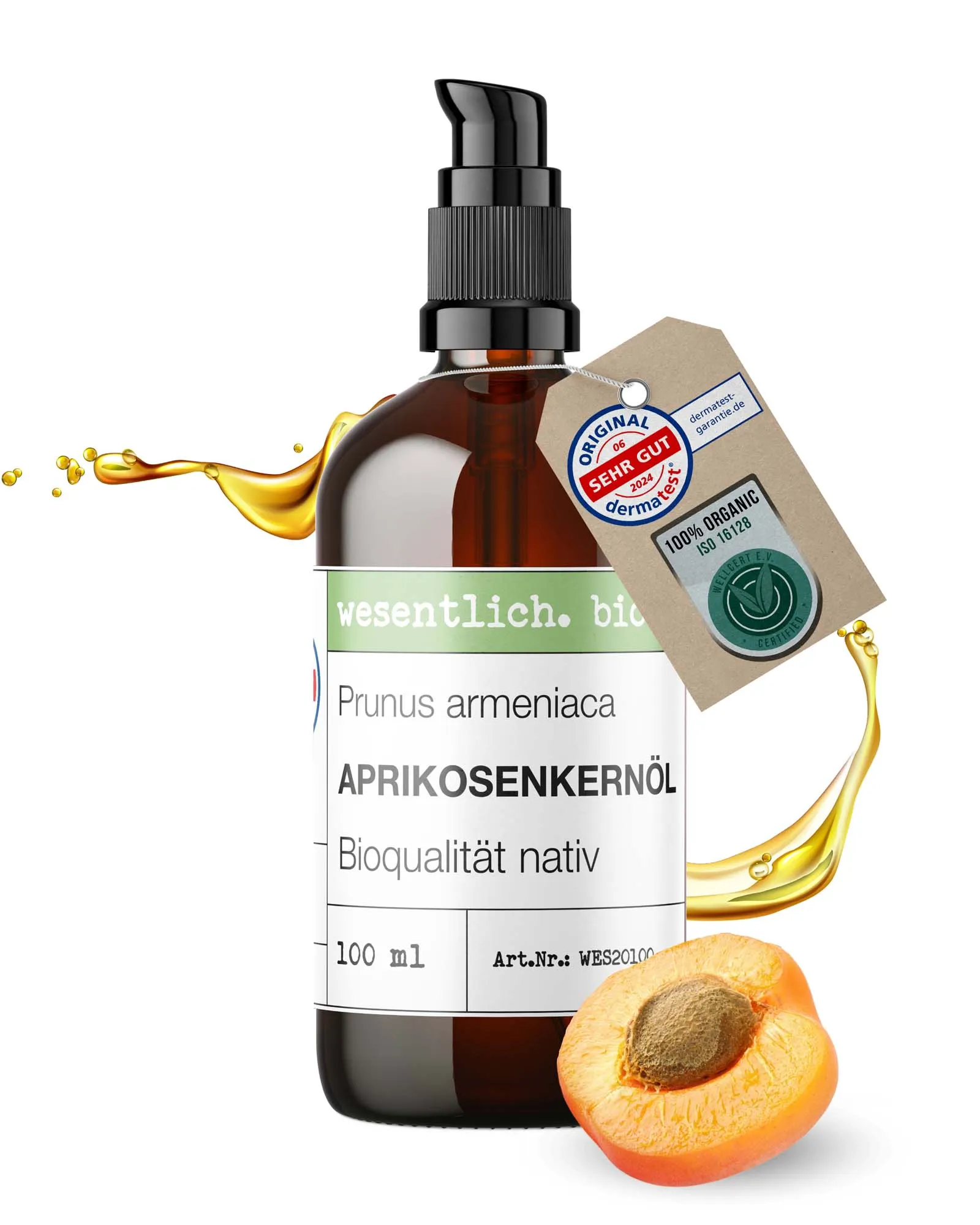 Aprikosenkernöl BIO kaltgepresst 100ml
