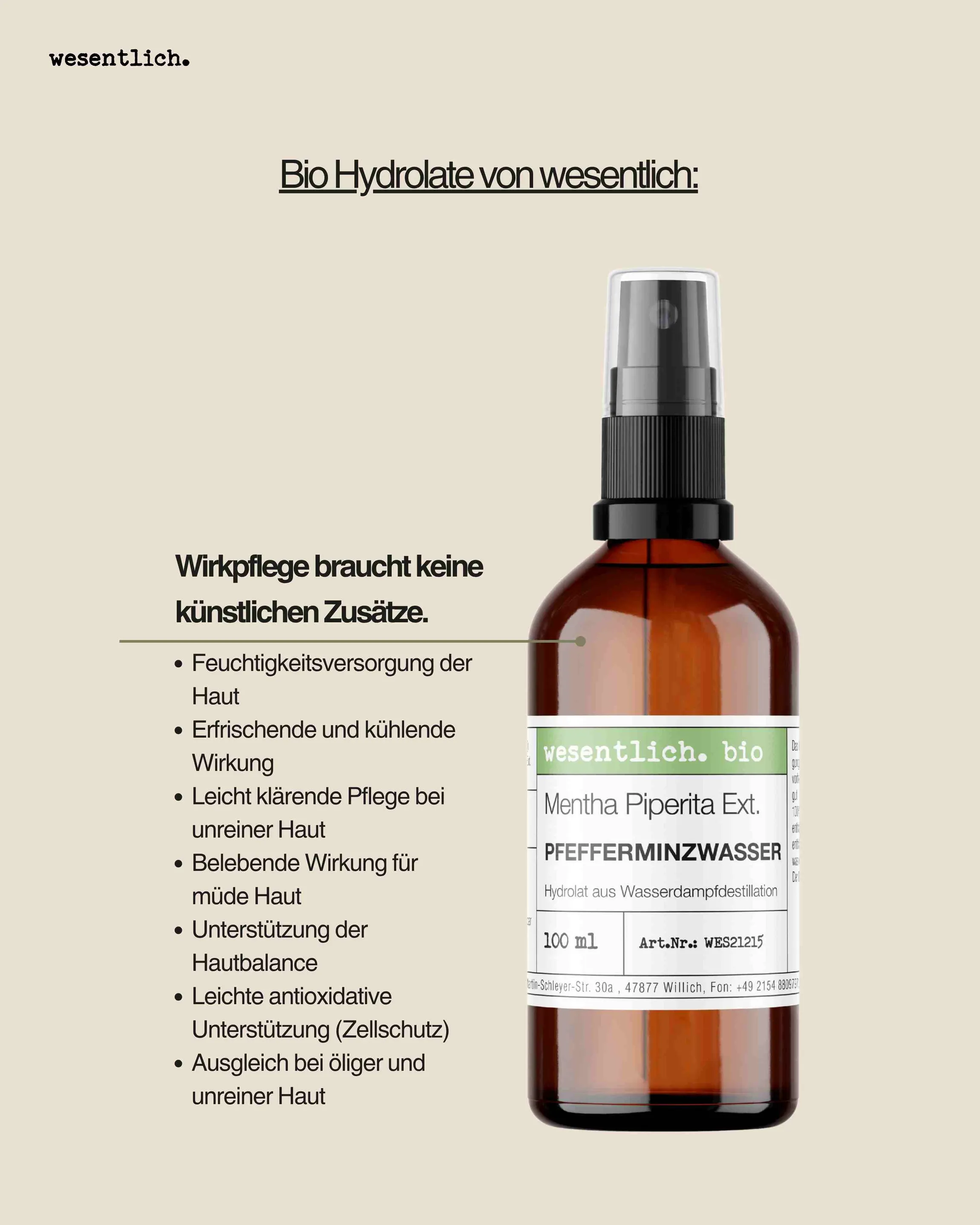 Pfefferminzwasser bio