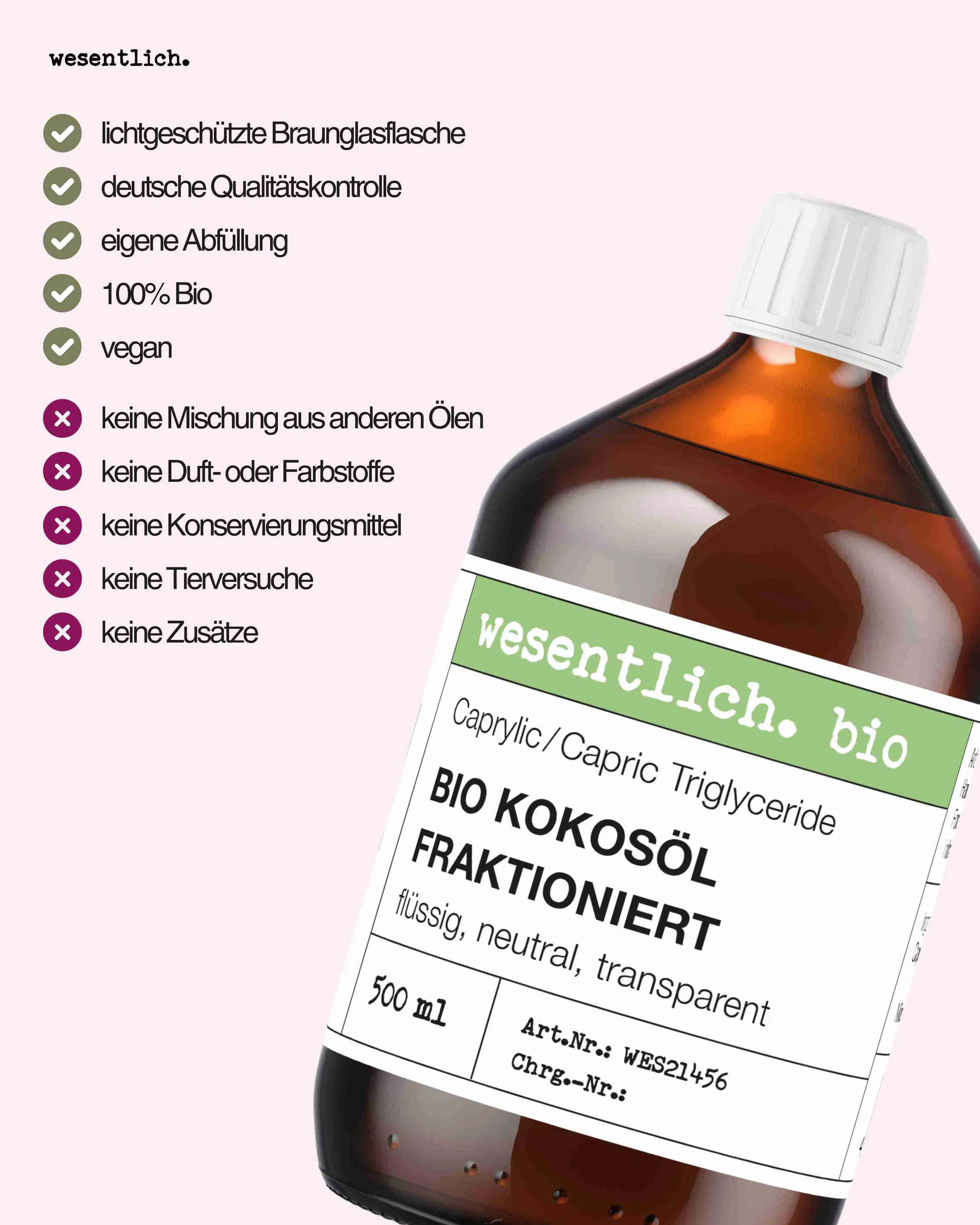 Kokosöl fraktioniert bio 500ml