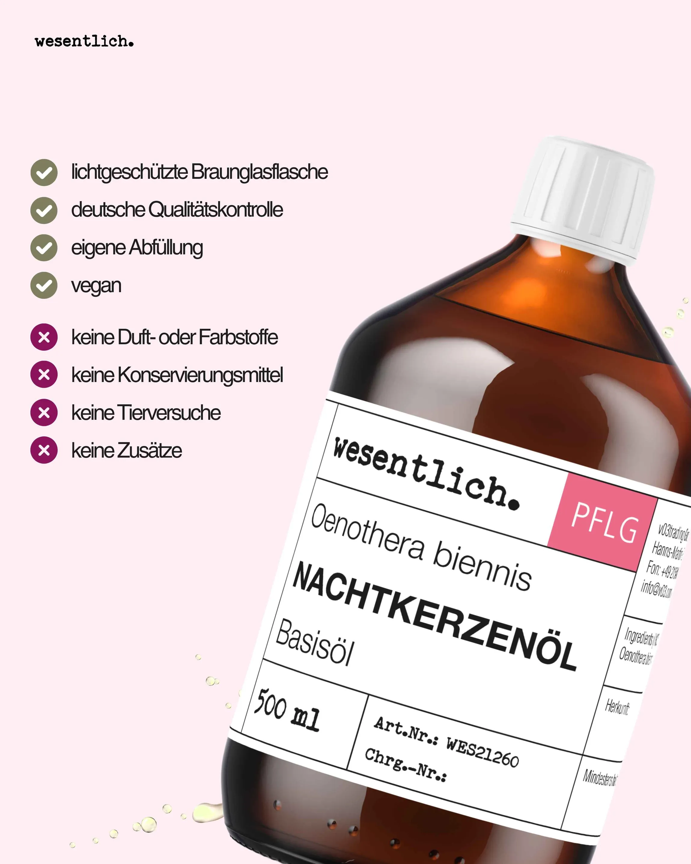 Nachtkerzenöl 500ml