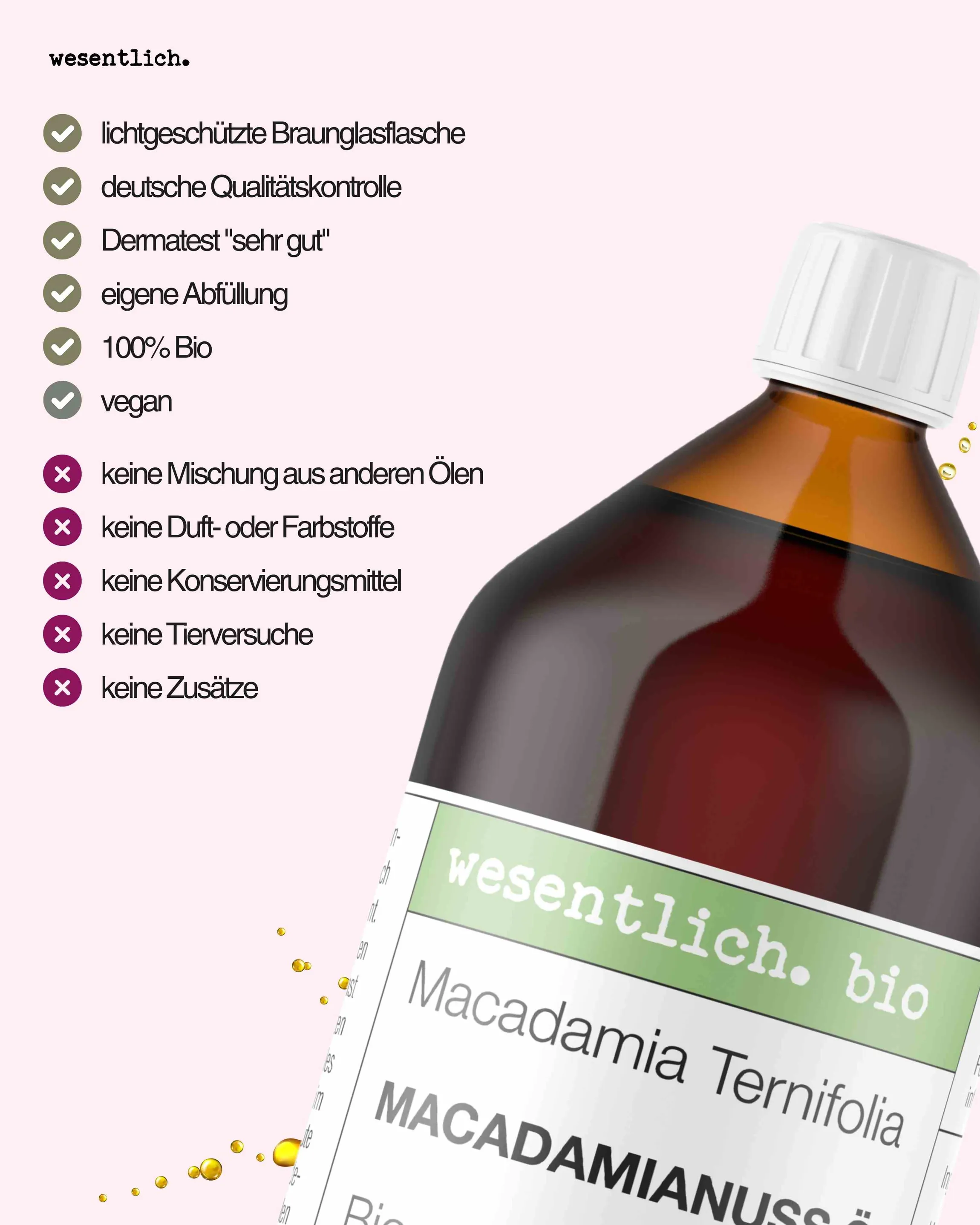 Macadamianussöl bio 1000ml