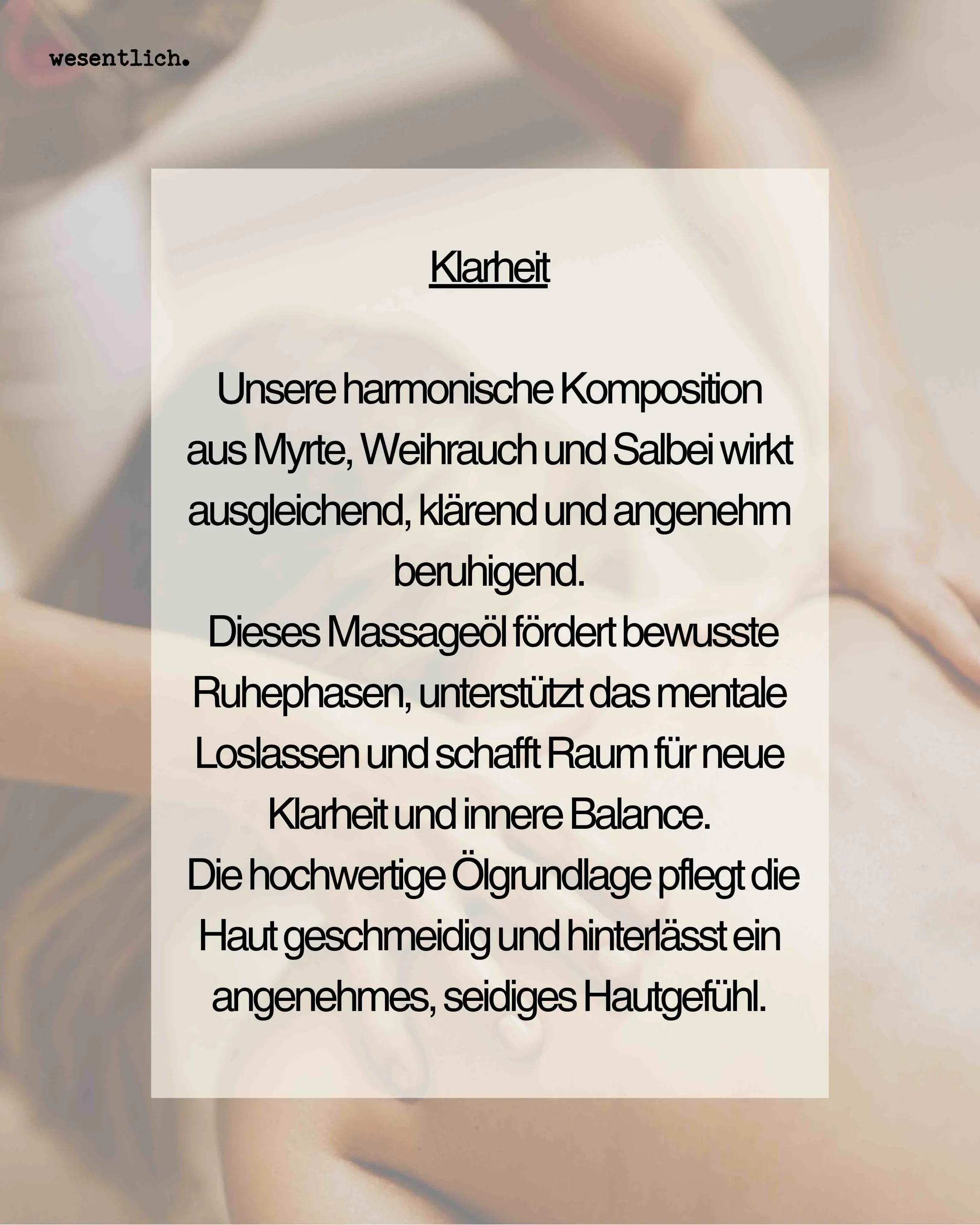 Massageöl "Klarheit" 100ml