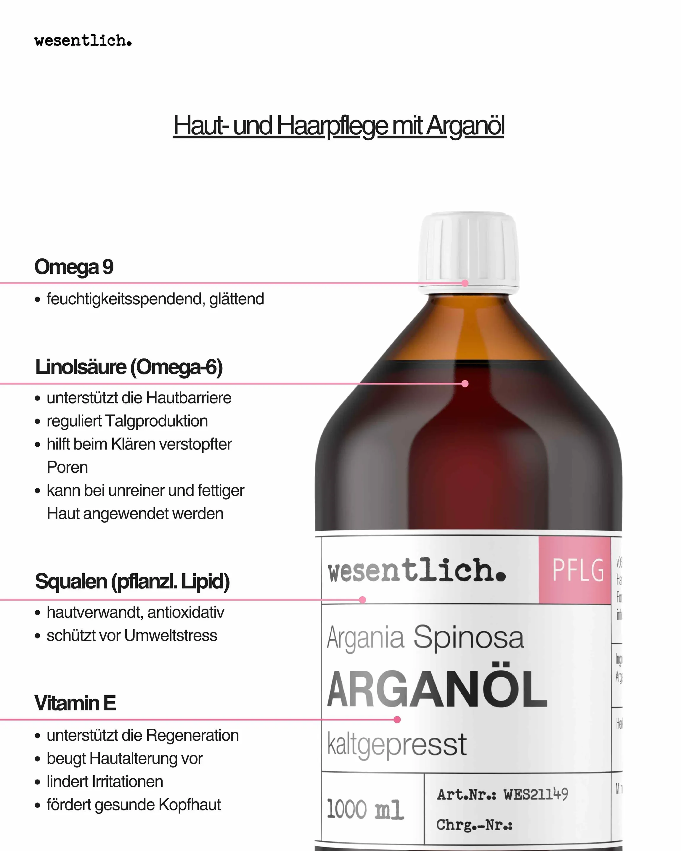 Arganöl kaltgepresst 1000ml