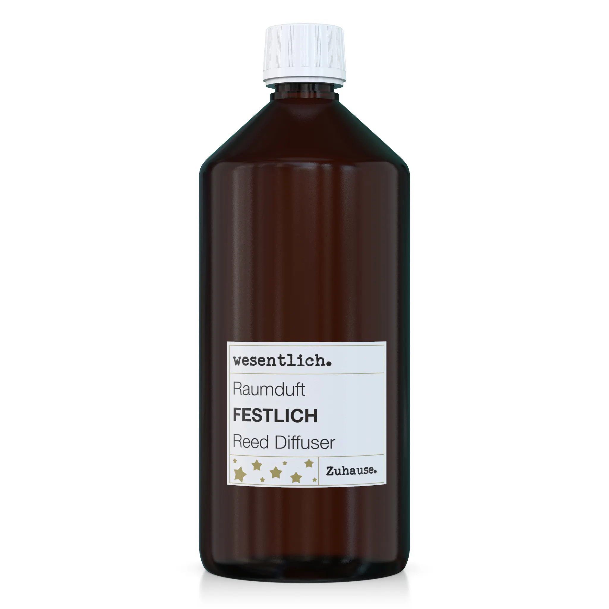 Nachfüllflasche Reed Diffuser Raumduft "festlich" (1000ml) inkl. 10 Kapillarstäbchen