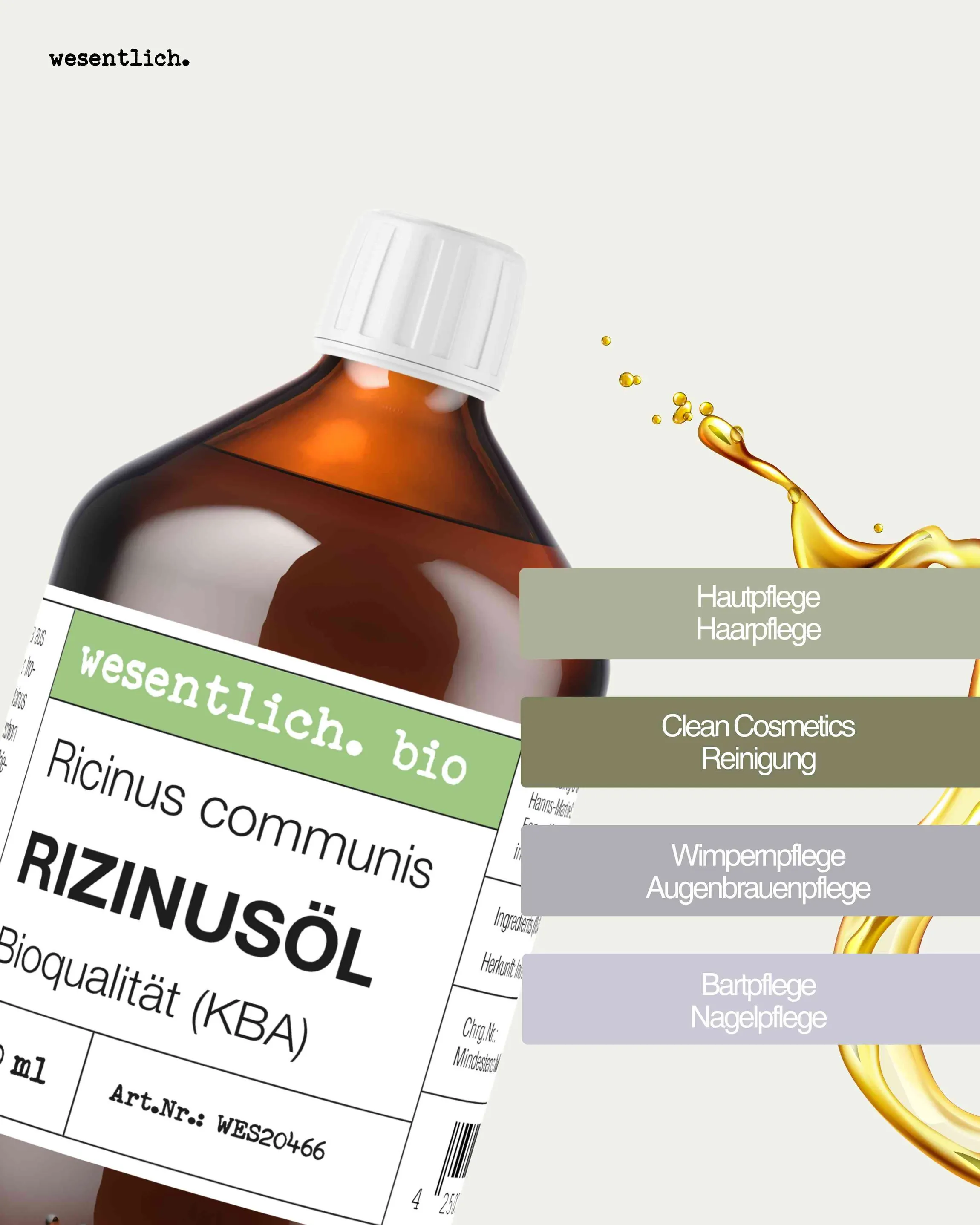 Rizinusöl BIO kaltgepresst 500ml