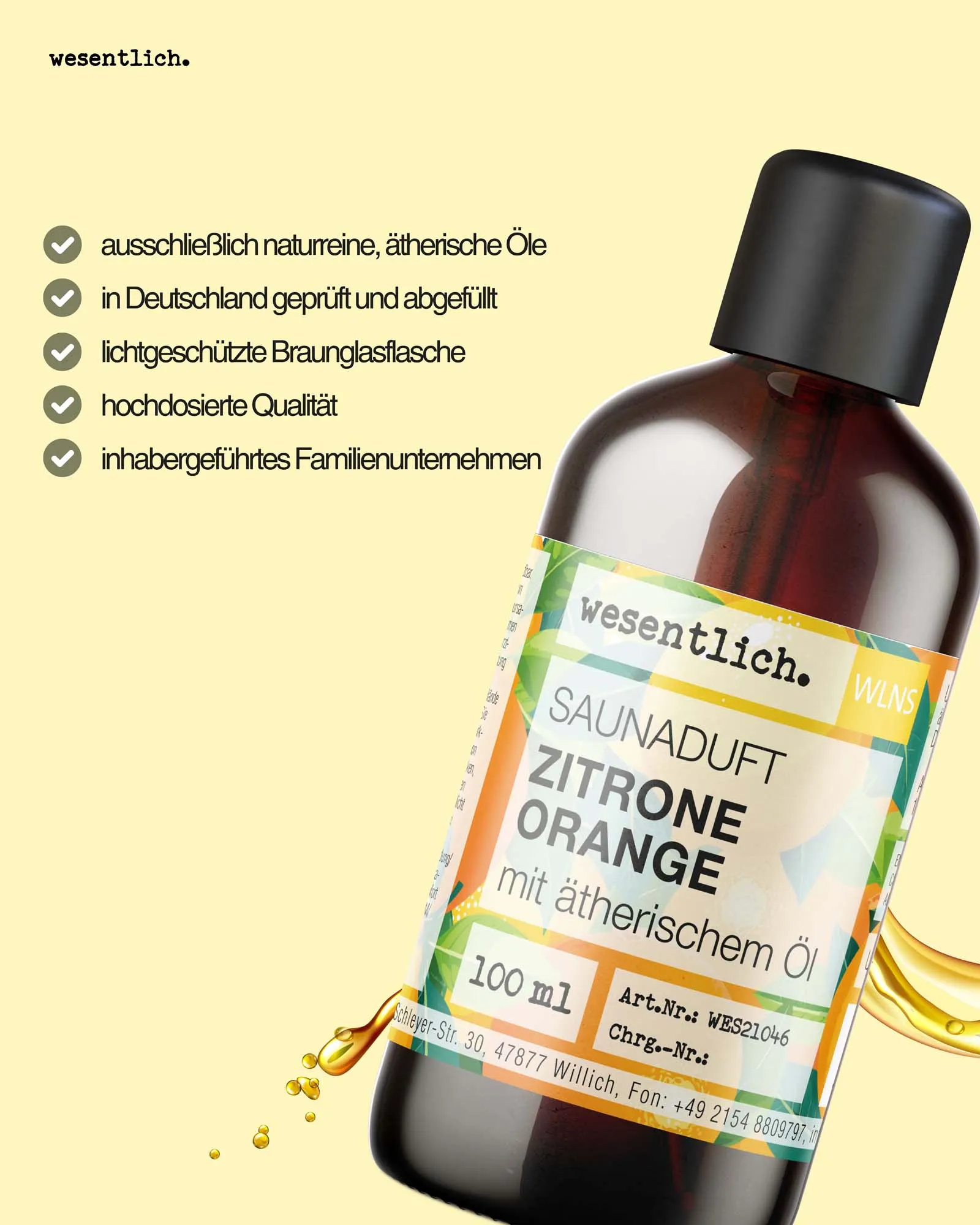 Saunaduft Zitrone-Orange 100ml