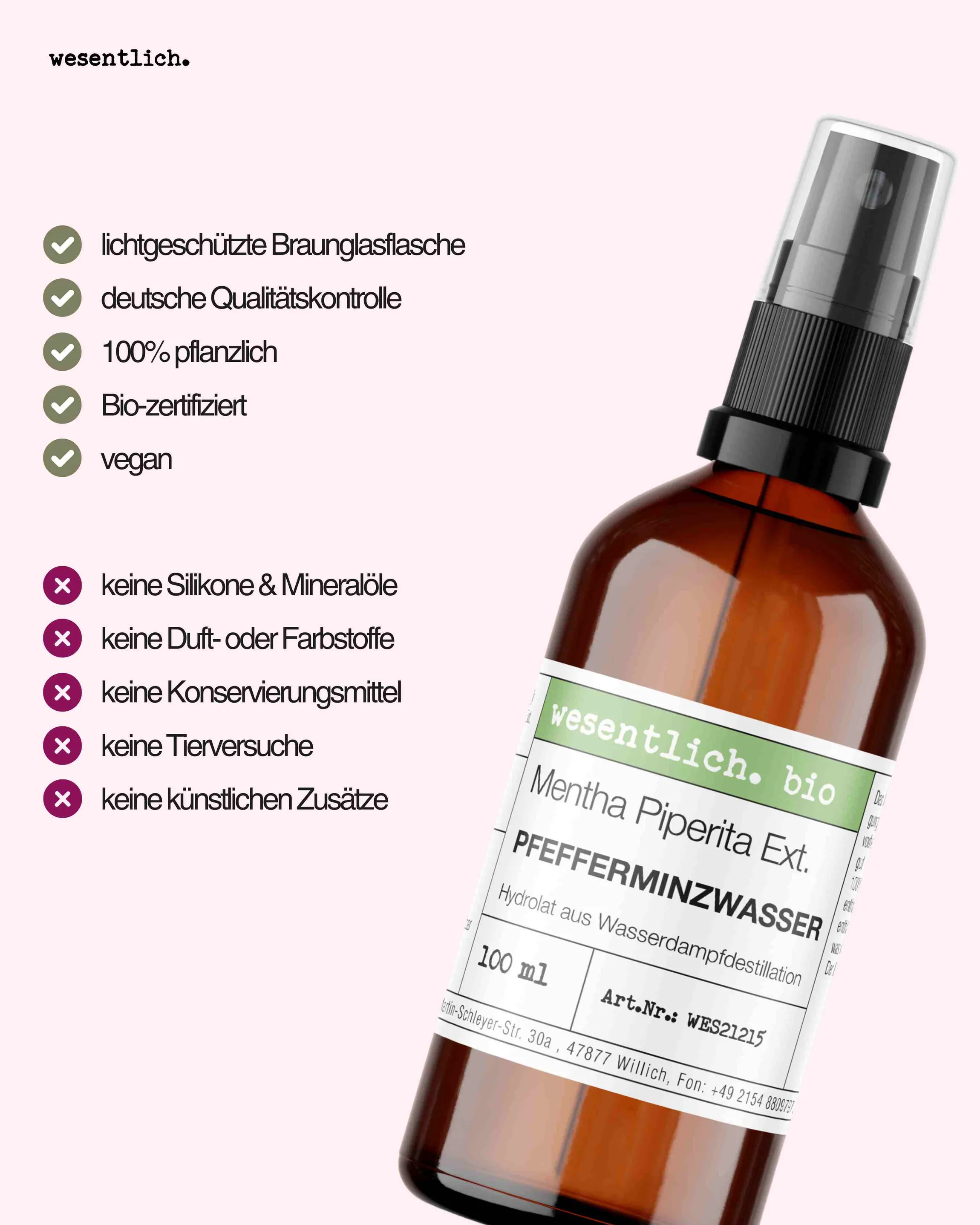 Pfefferminzwasser bio