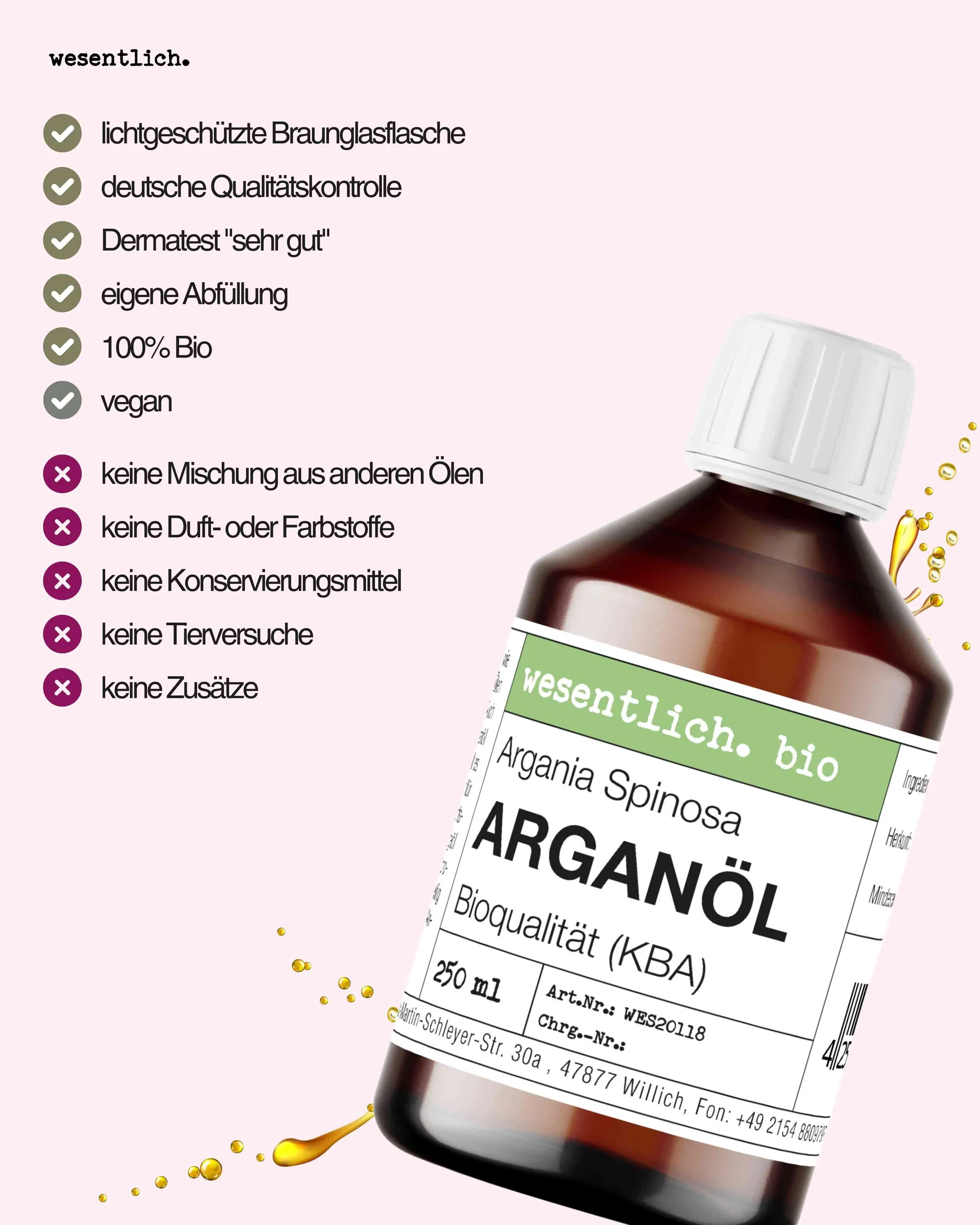 Arganöl BIO kaltgepresst 250ml