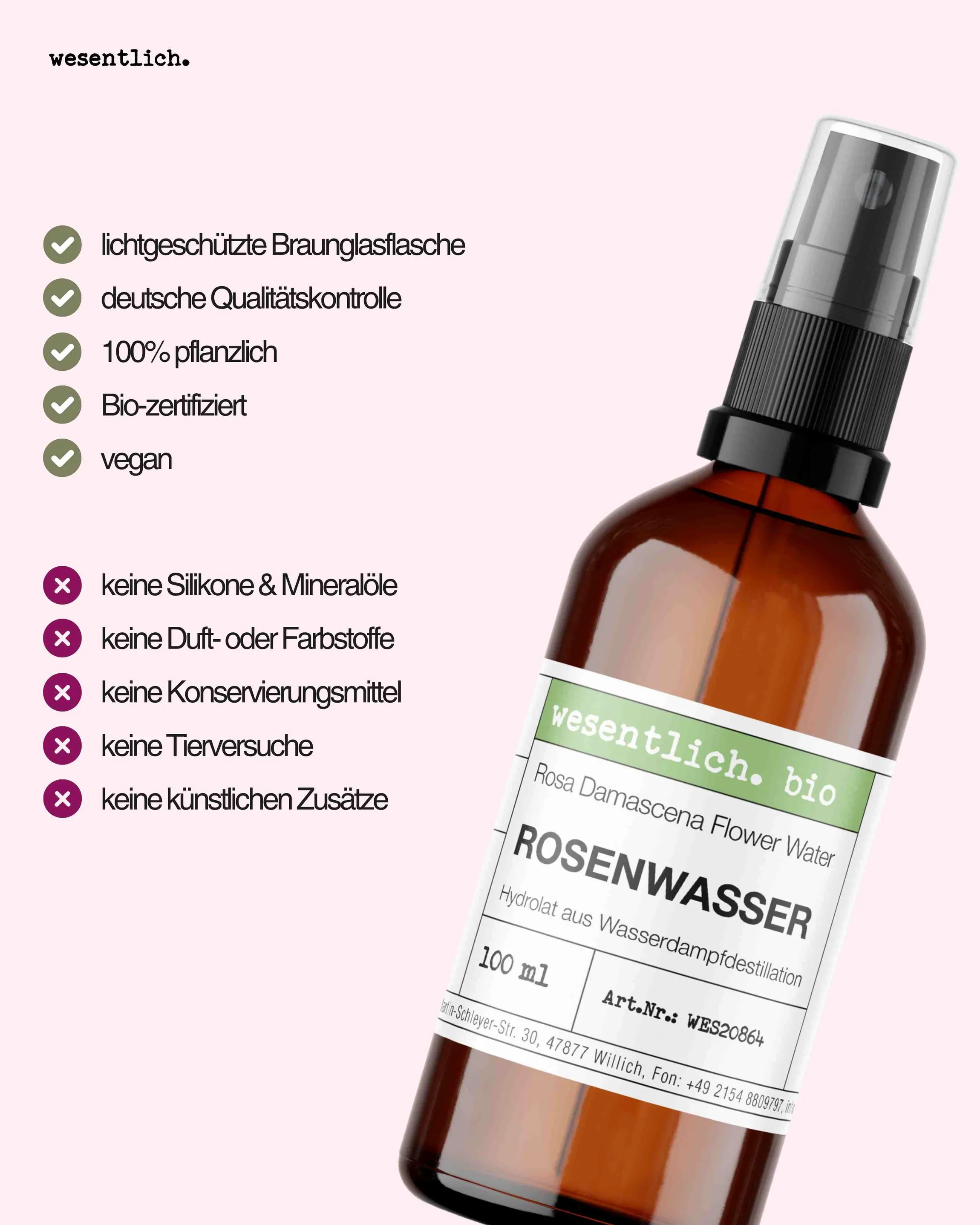 Rosenwasser bio 100ml
