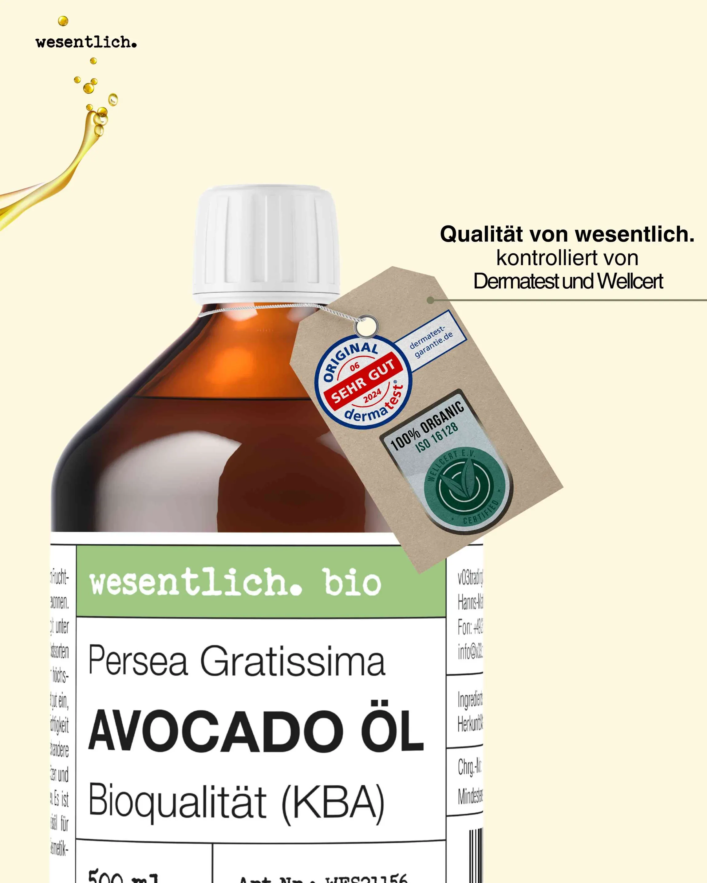 Avocadoöl BIO kaltgepresst 500ml