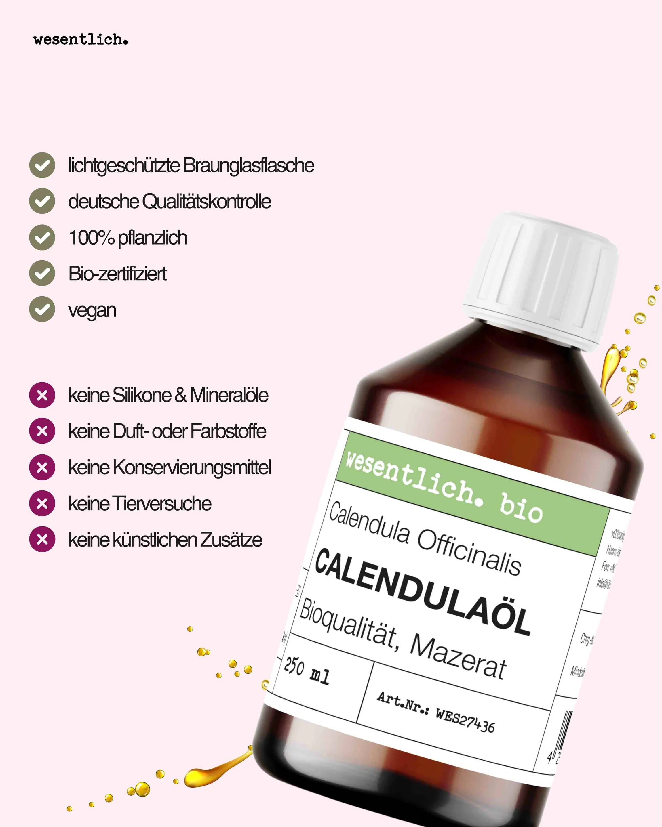 Calendulaöl bio 250ml