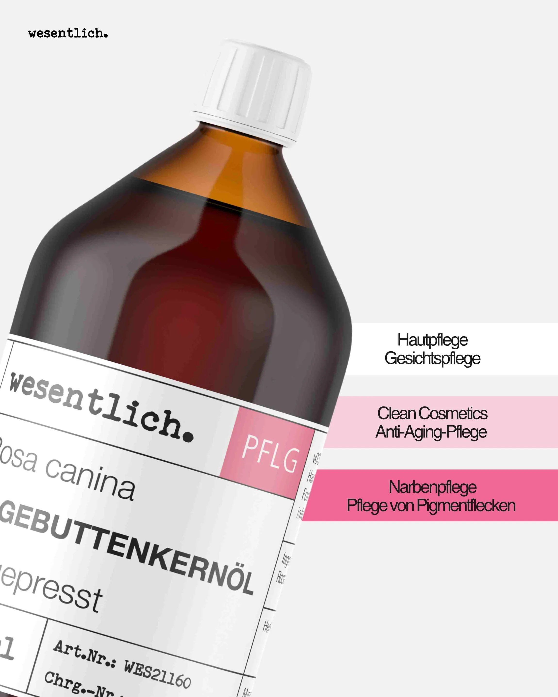 Hagebuttenkernöl kaltgepresst 1000ml