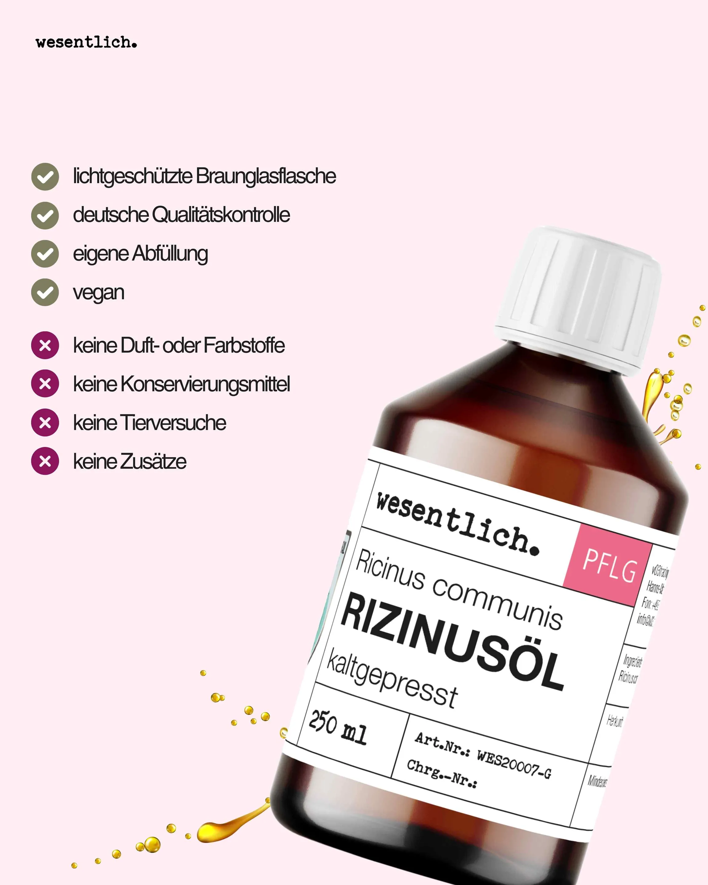 Rizinusöl kaltgepresst 250ml