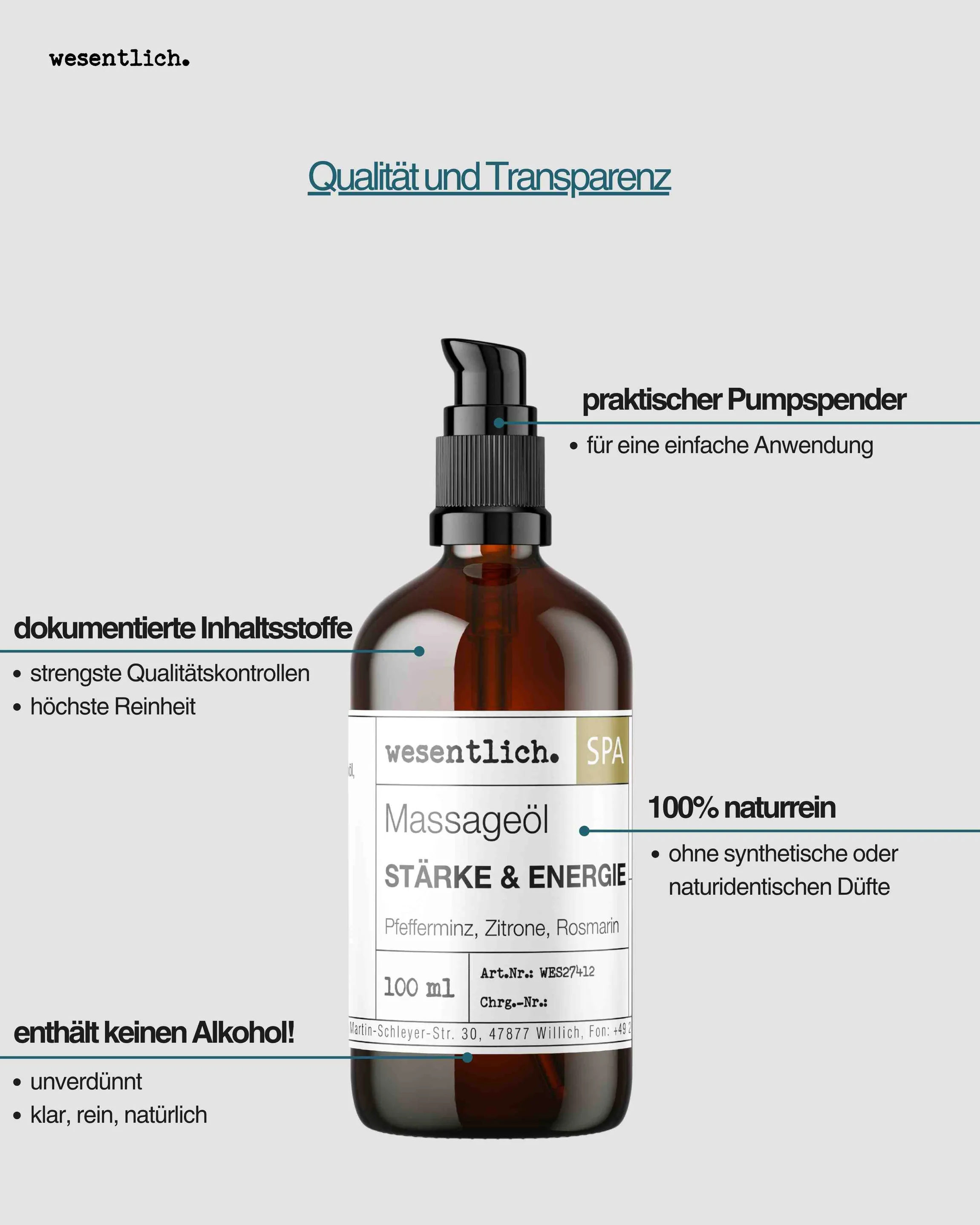 Massageöl "Stärke & Energie" 100ml