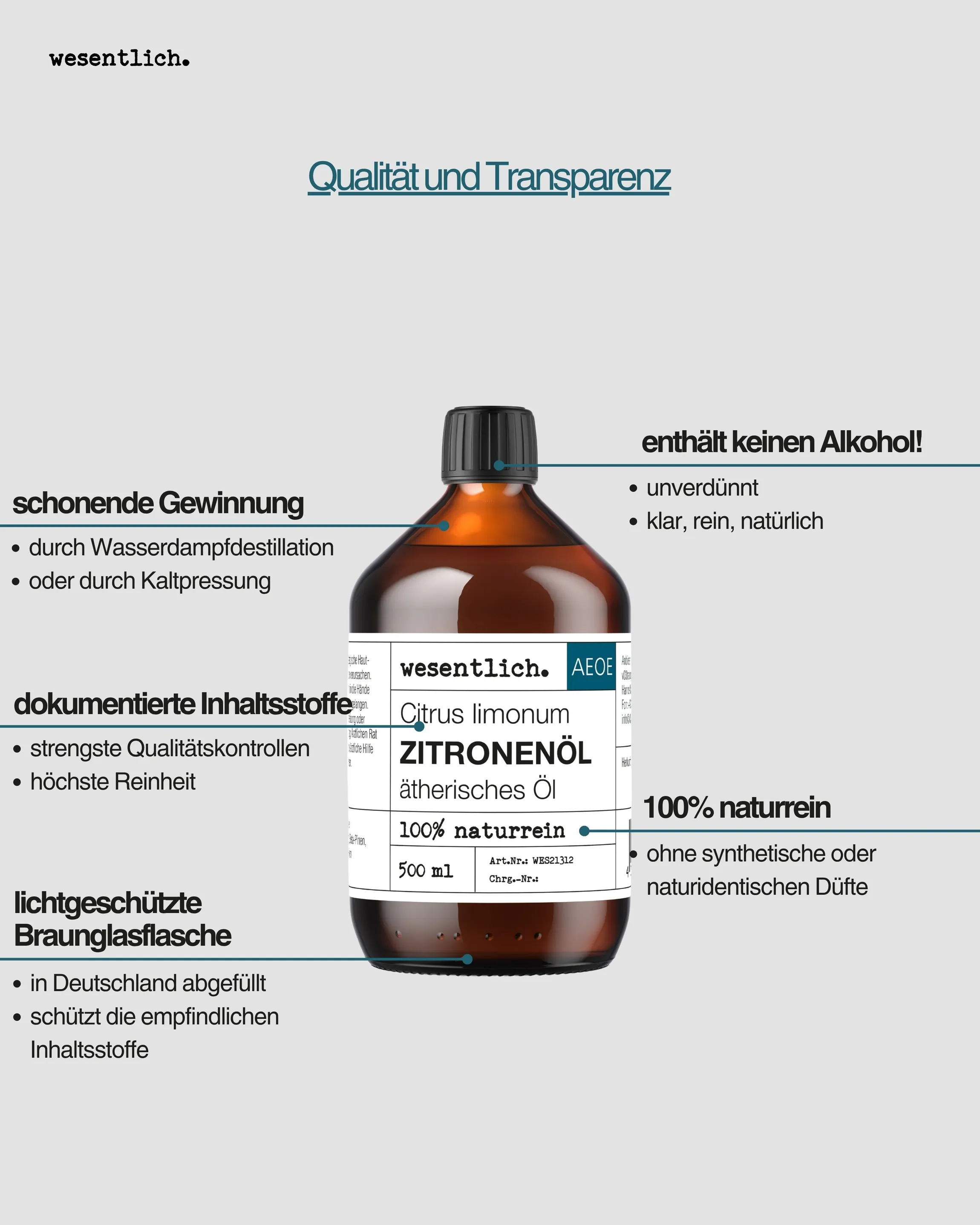 Zitronenöl 500ml