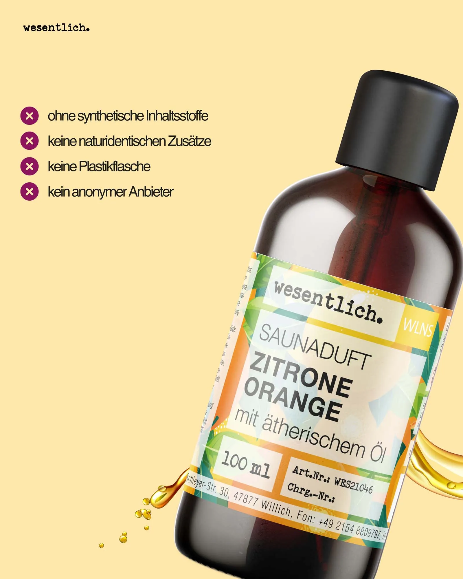 Saunaduft Zitrone-Orange 100ml