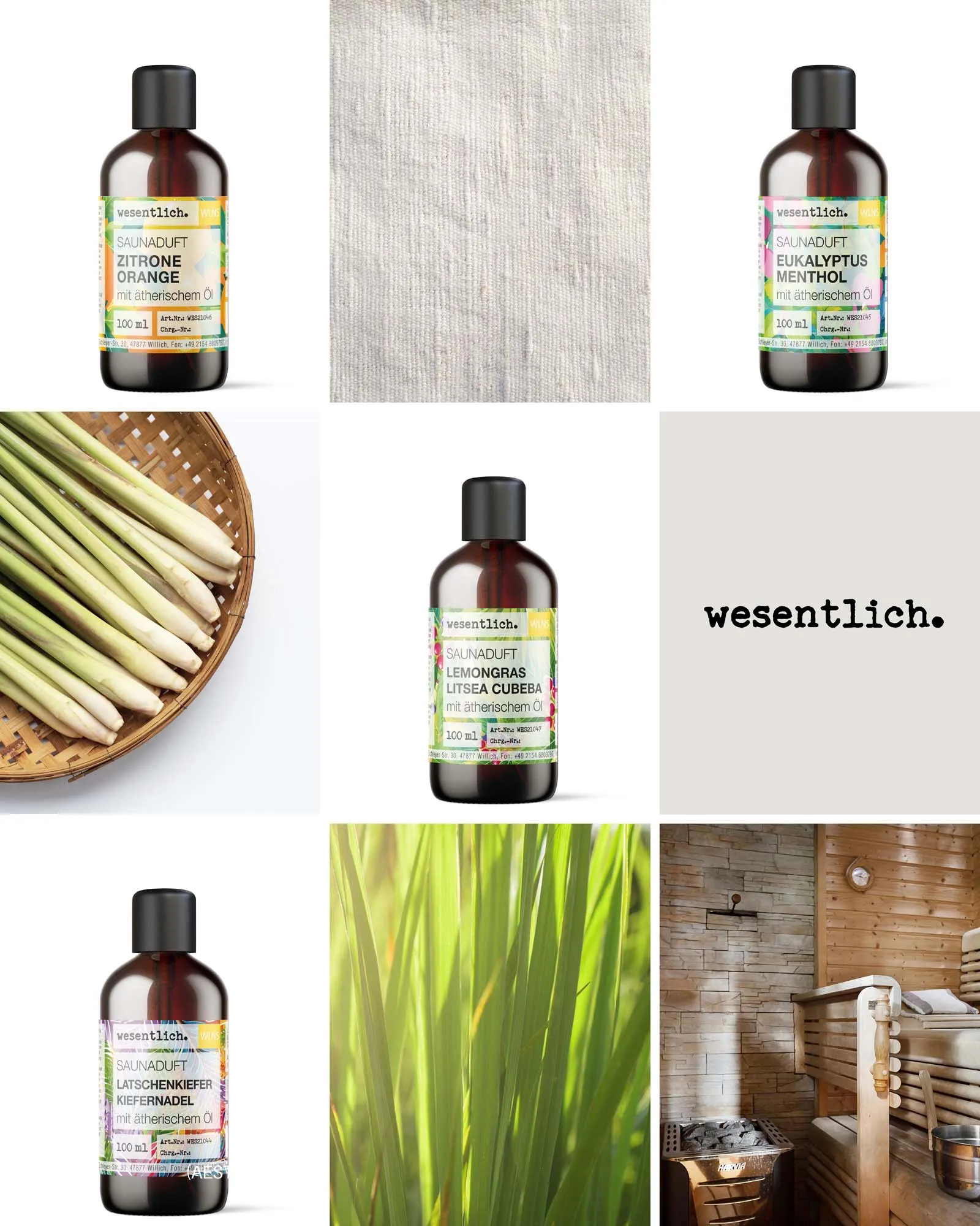 Saunaduft Lemongras-Litsea Cubeba 100ml