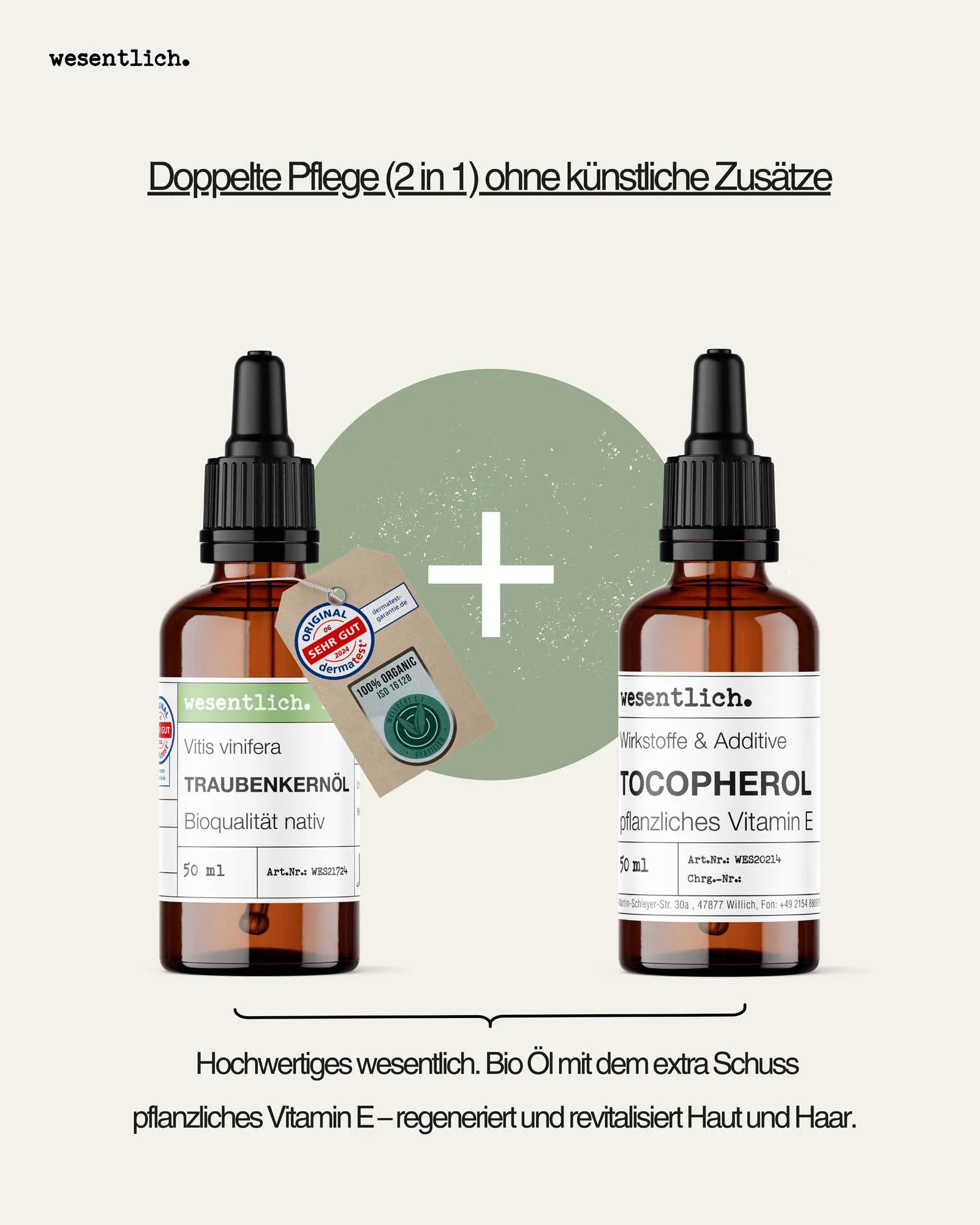 Traubenkernöl bio + Vitamin E