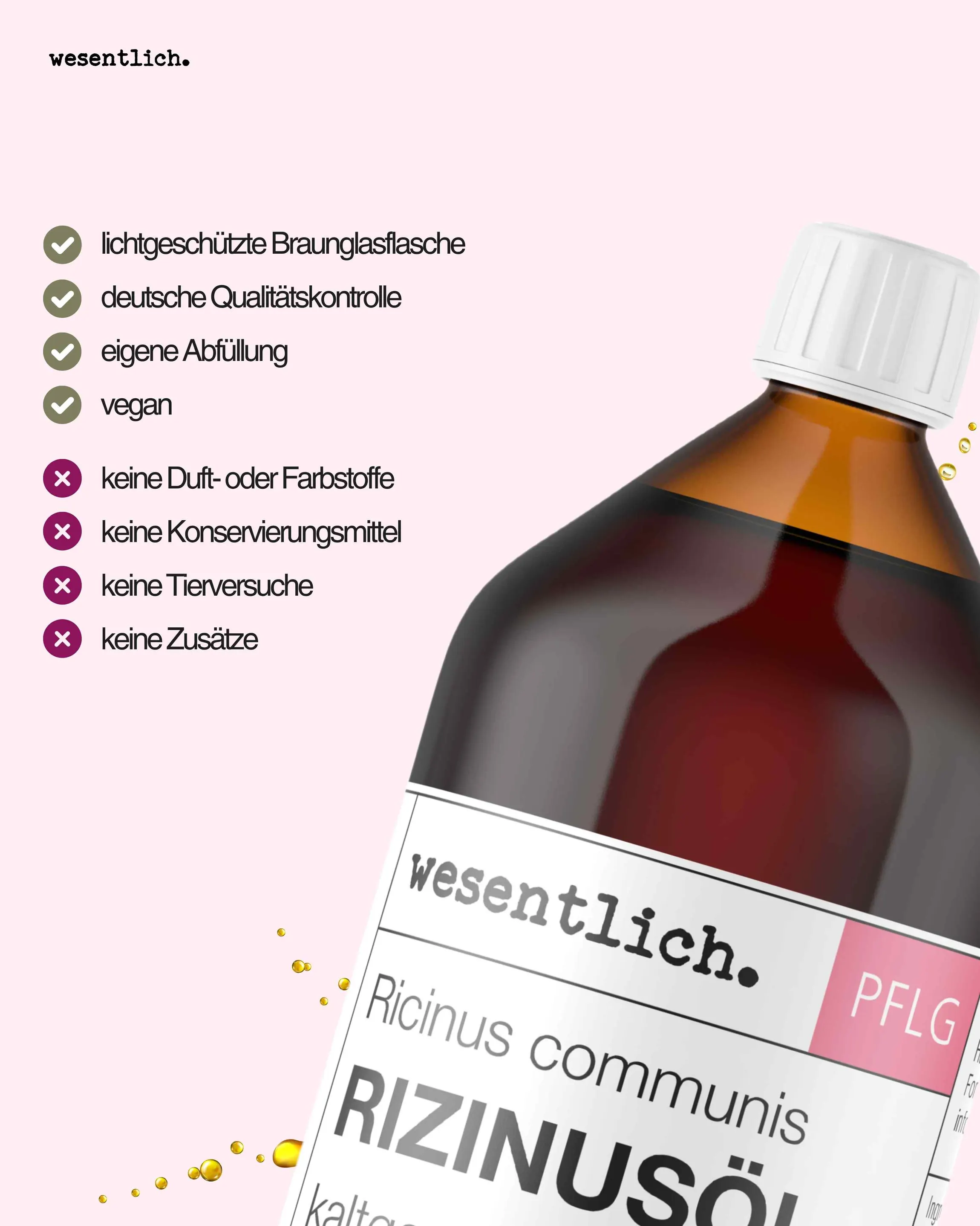 Rizinusöl kaltgepresst  1000ml