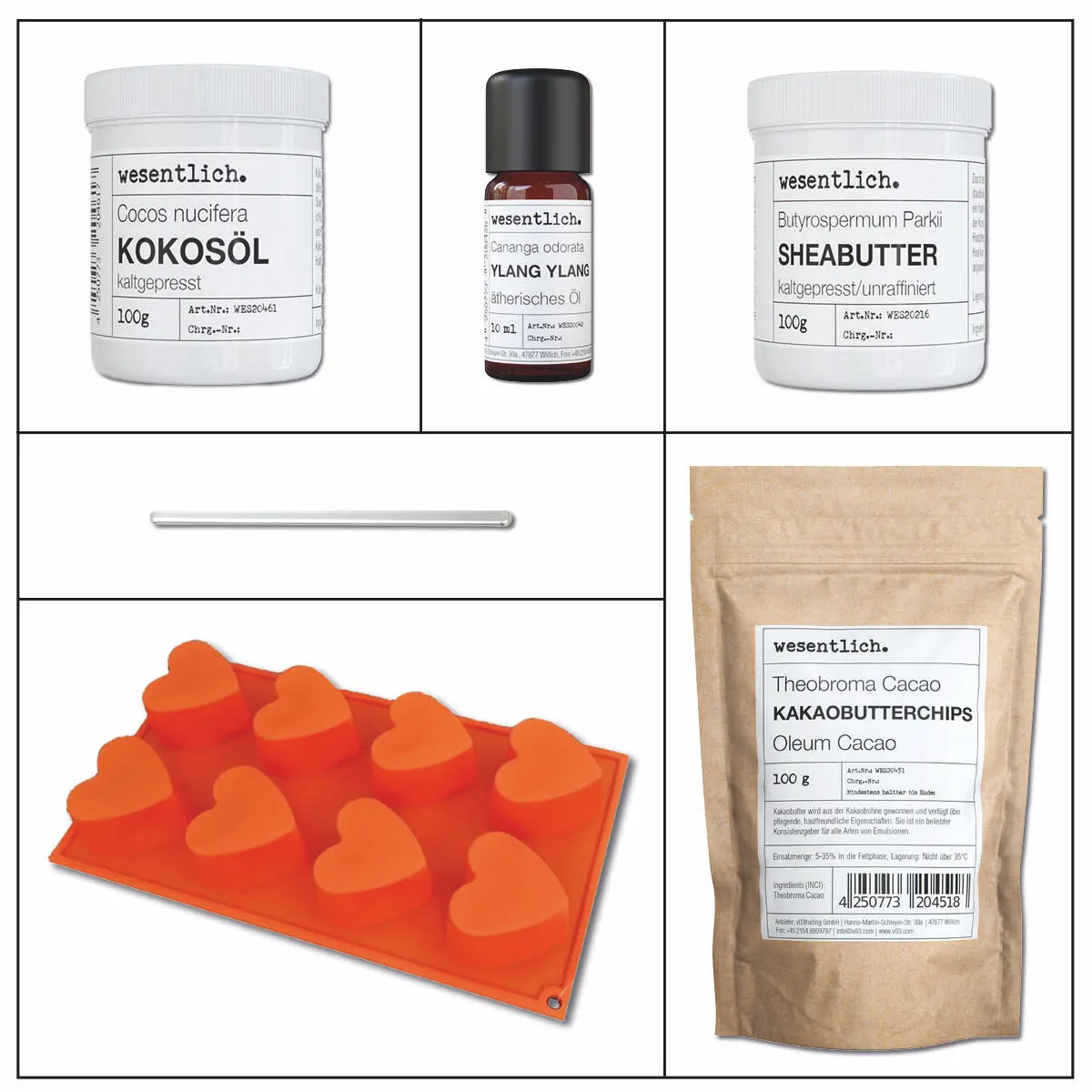 Set "Bodylotionbars selbermachen" Ylang Ylang