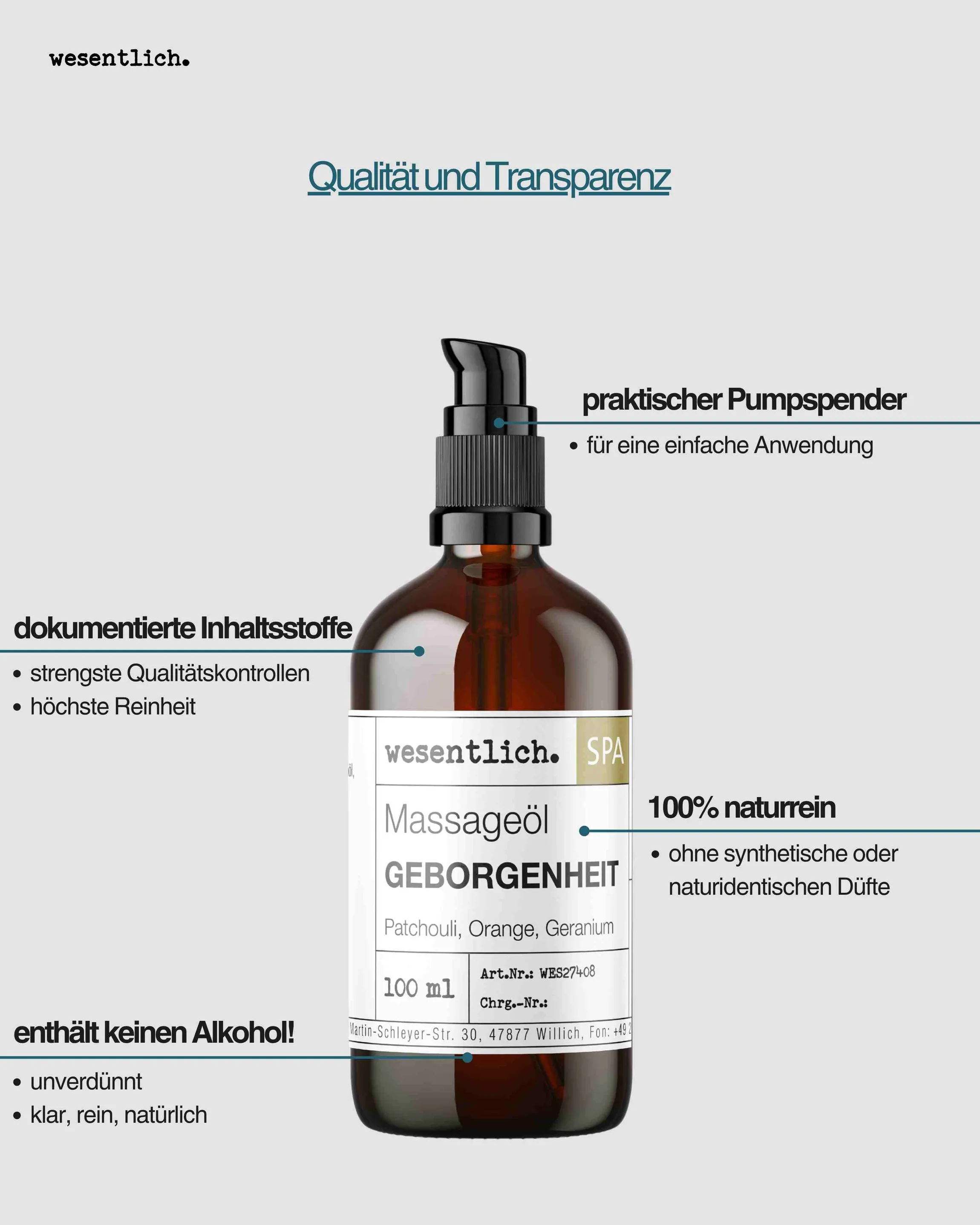 Massageöl "Geborgenheit" 100ml