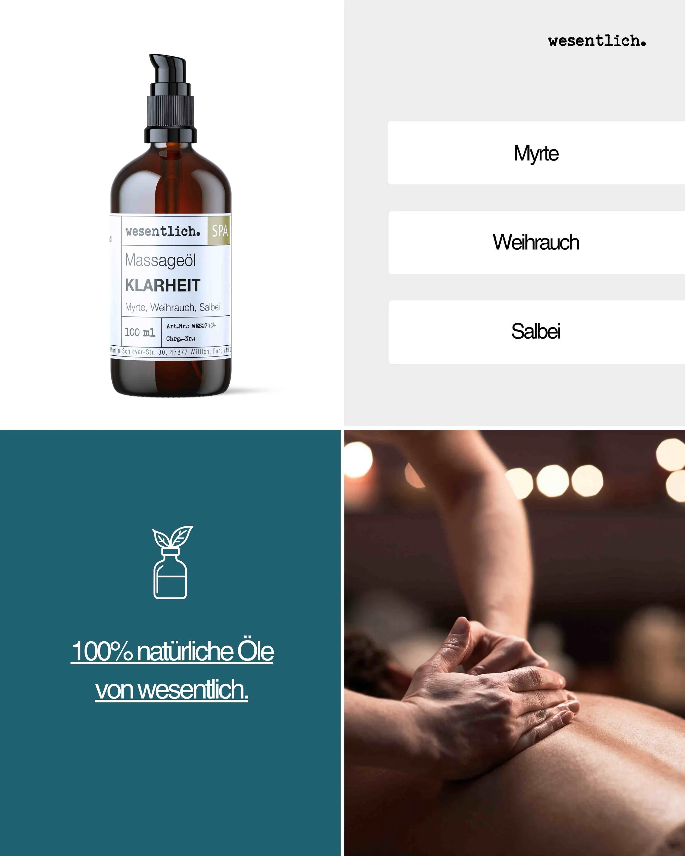 Massageöl "Klarheit" 100ml
