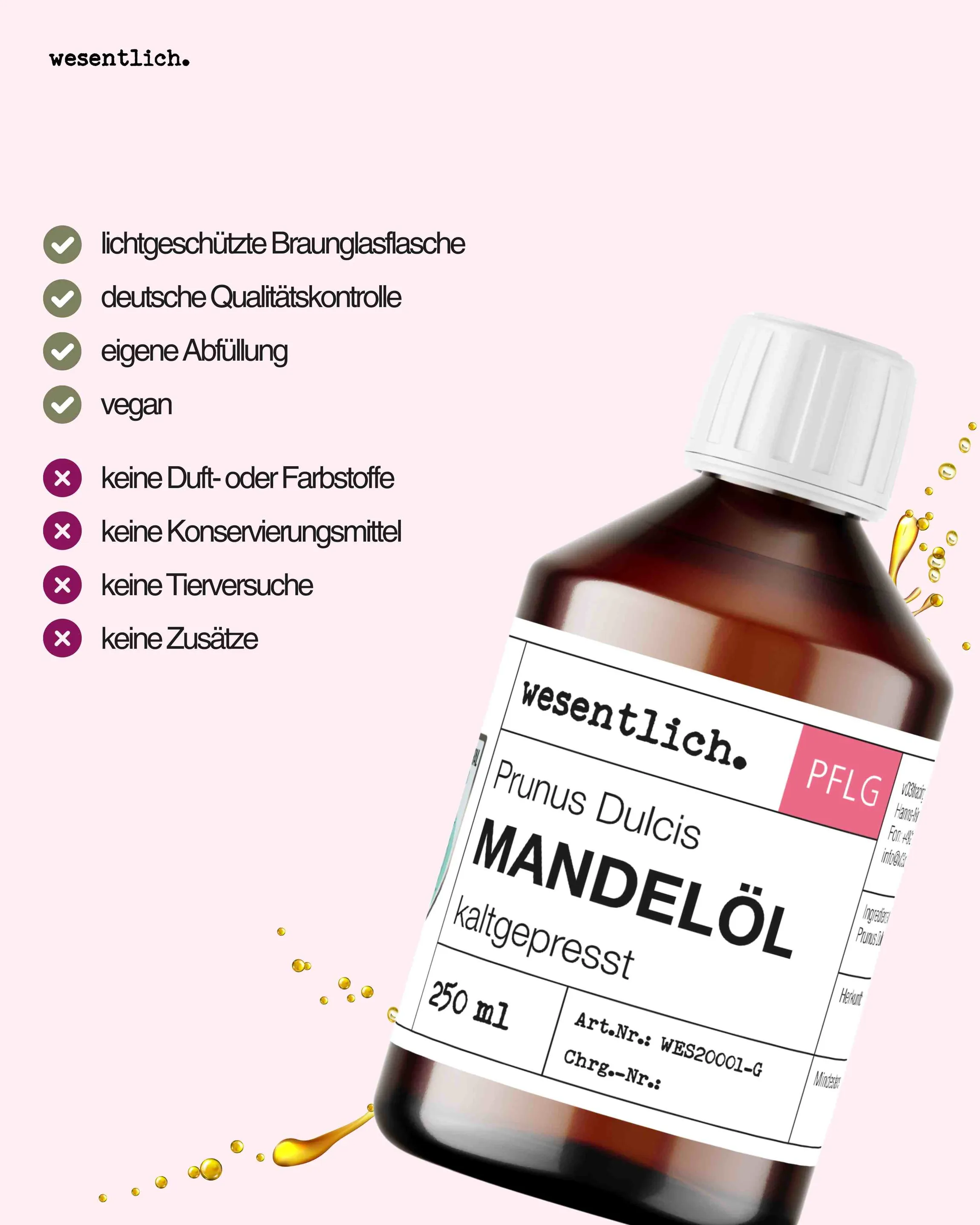 Mandelöl kaltgepresst 250ml