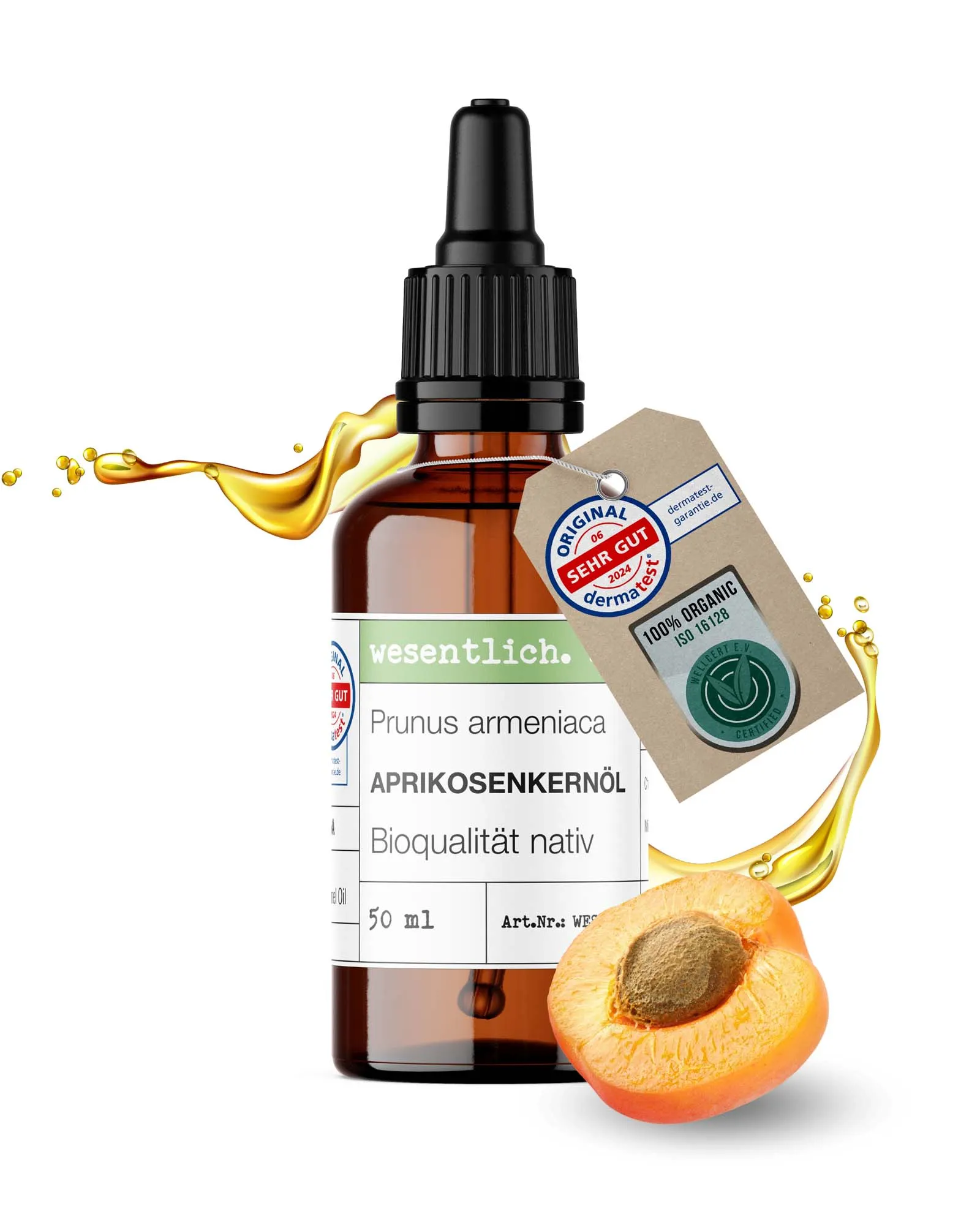 Aprikosenkernöl BIO kaltgepresst 50ml