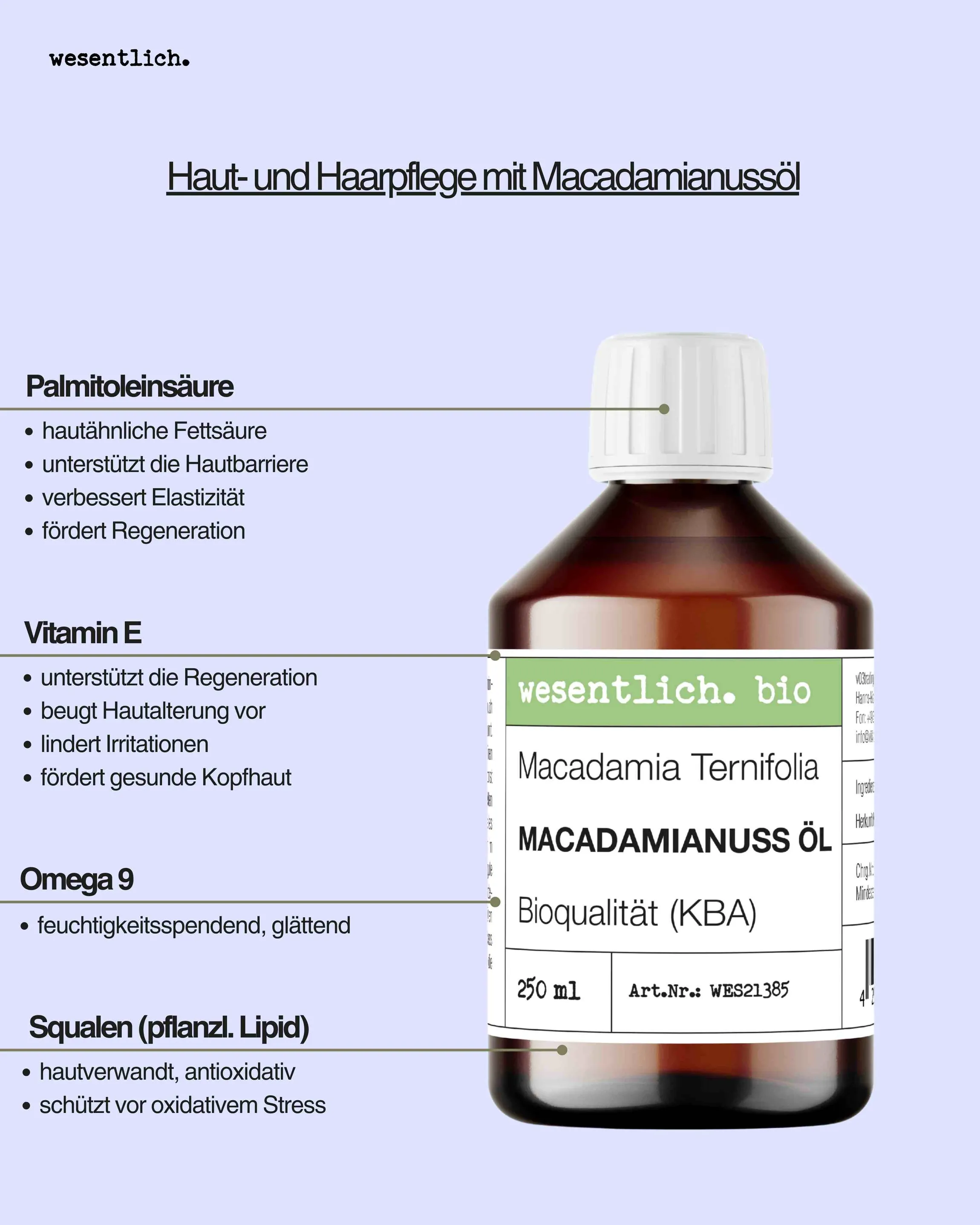 Macadamianussöl bio 250ml