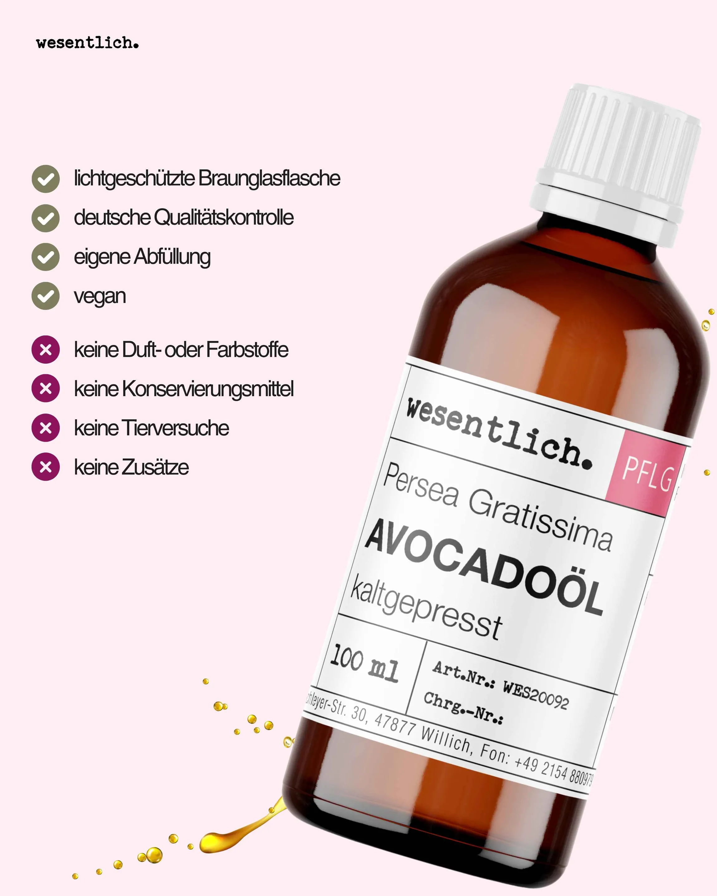 Avocadoöl kaltgepresst 100ml