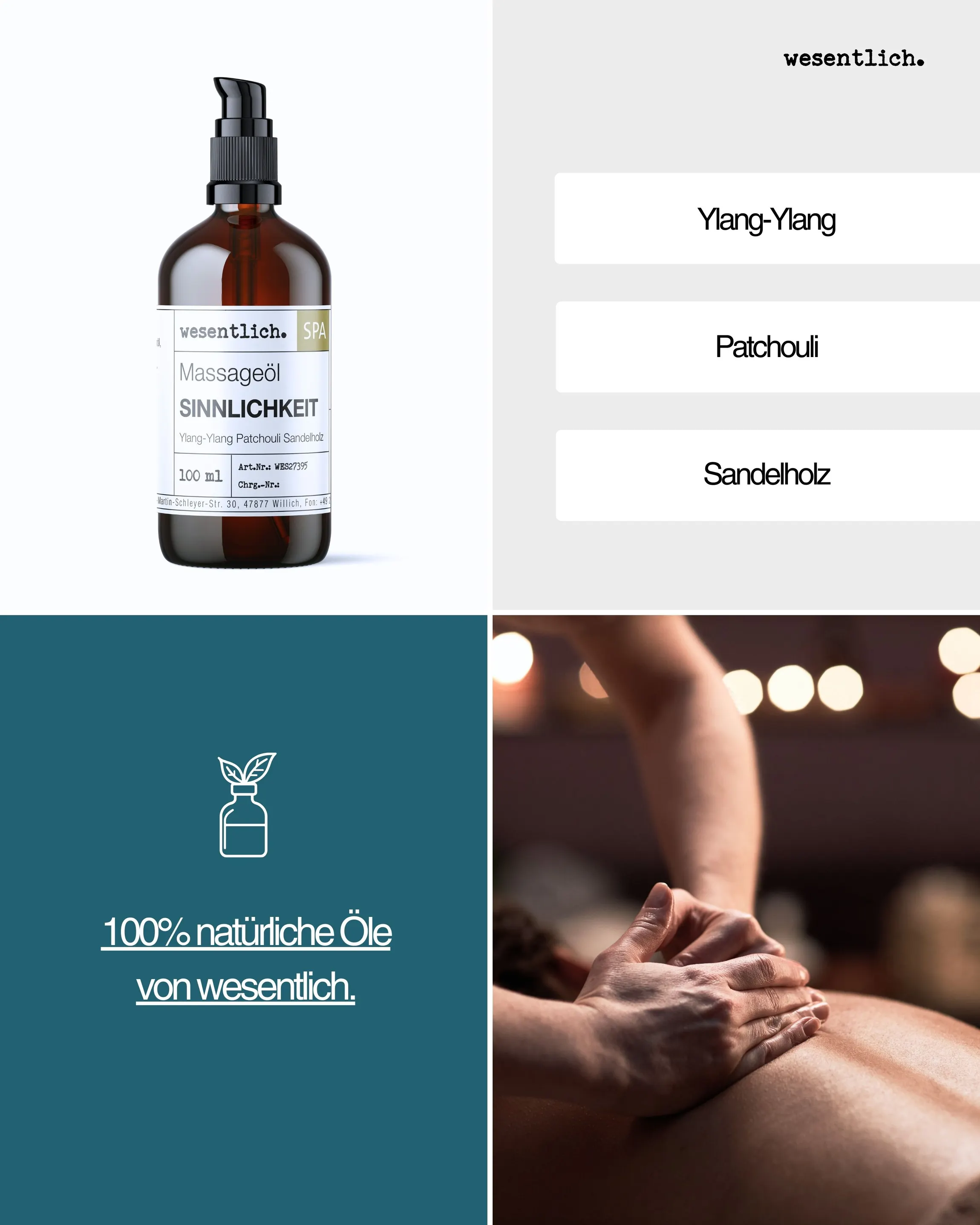 Massageöl "Sinnlichkeit" 