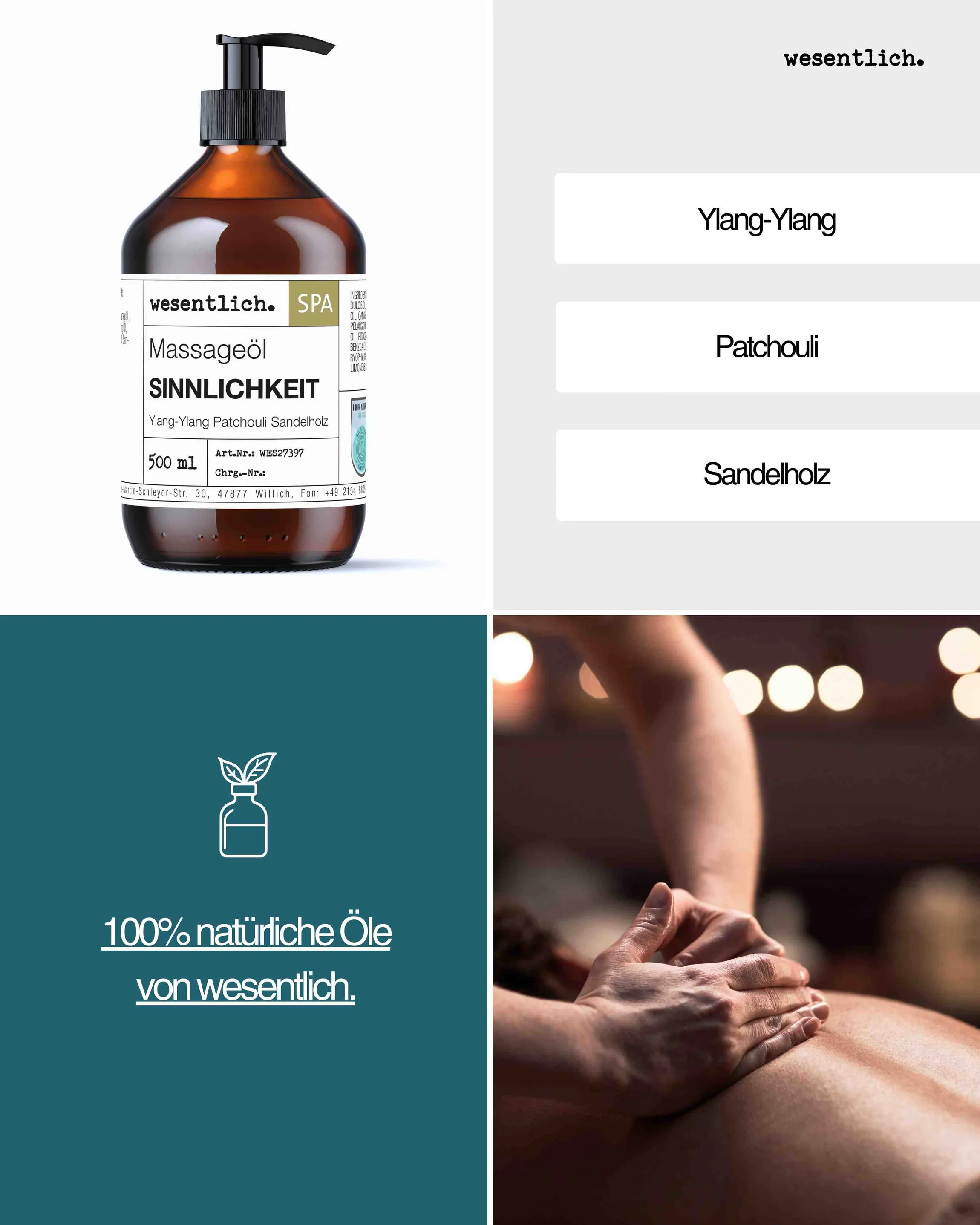 Massageöl "Sinnlichkeit" 500ml