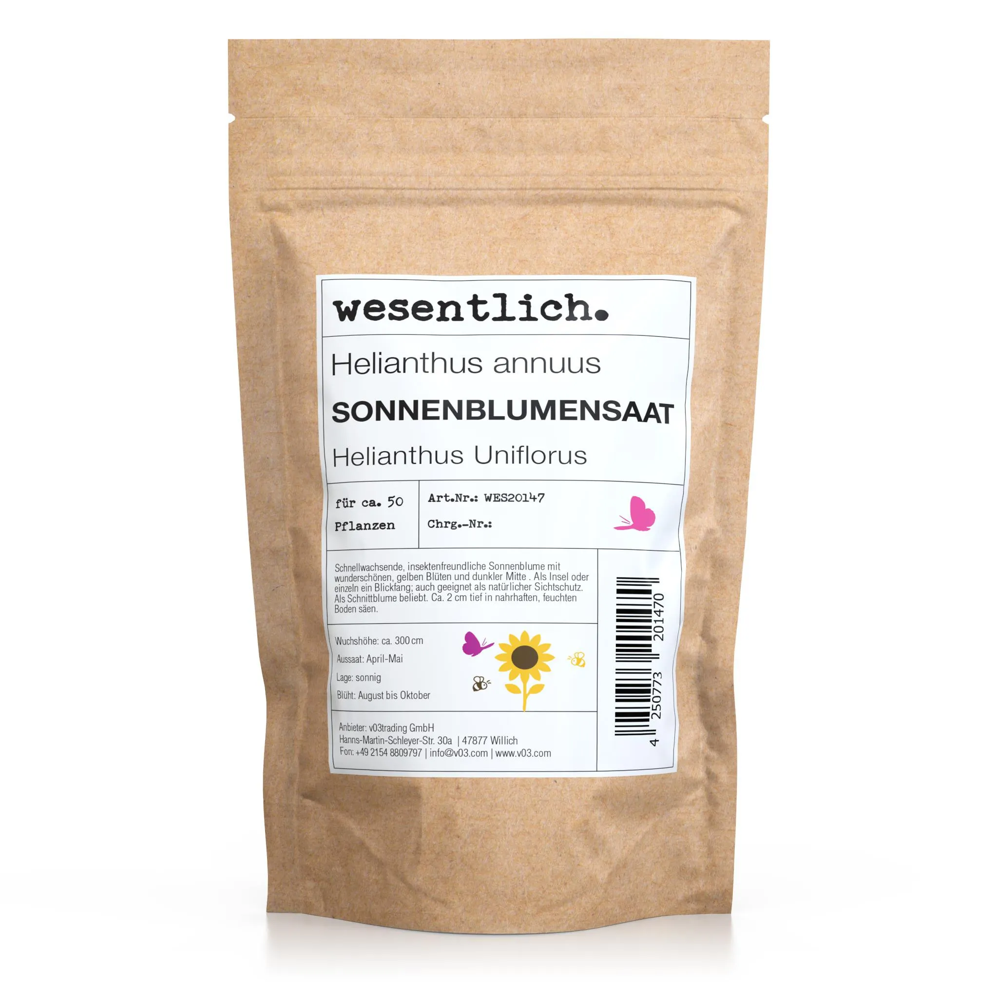 Sonnenblumensaat - Helianthus Uniflorus