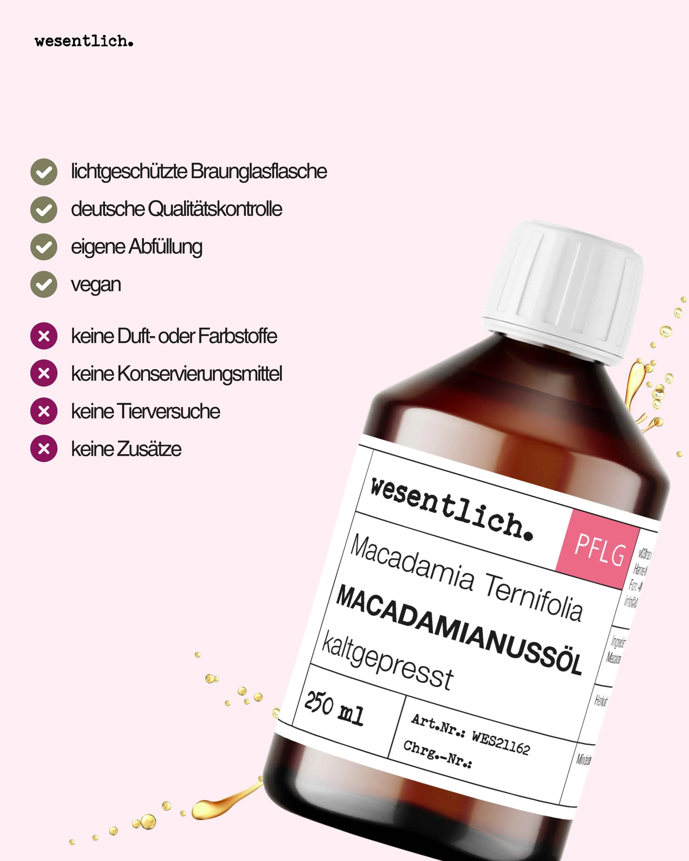 Macadamianussöl 250ml