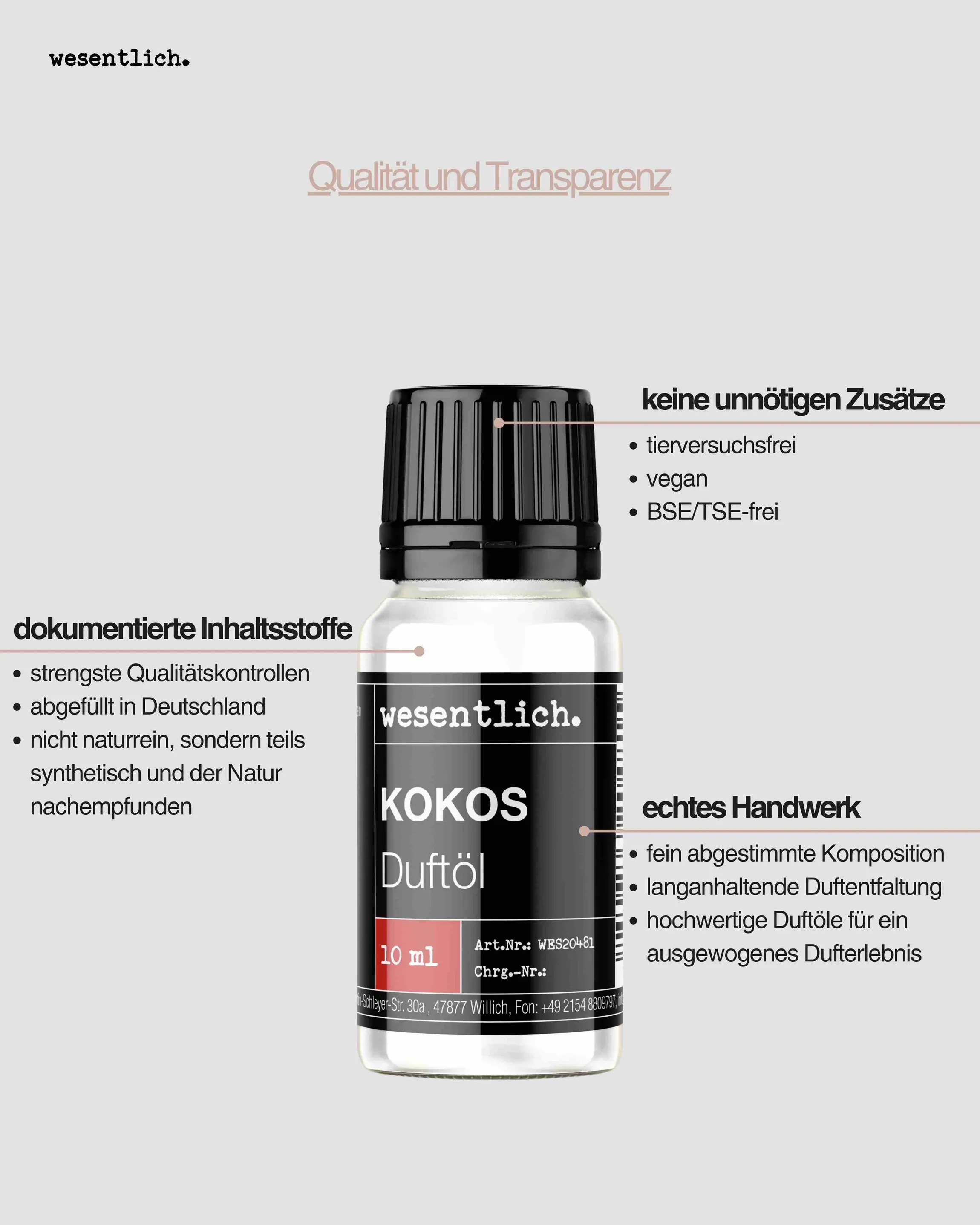 Duftöl-Set "Süss" - Vanille, Kokos, Honig (3x10ml) 