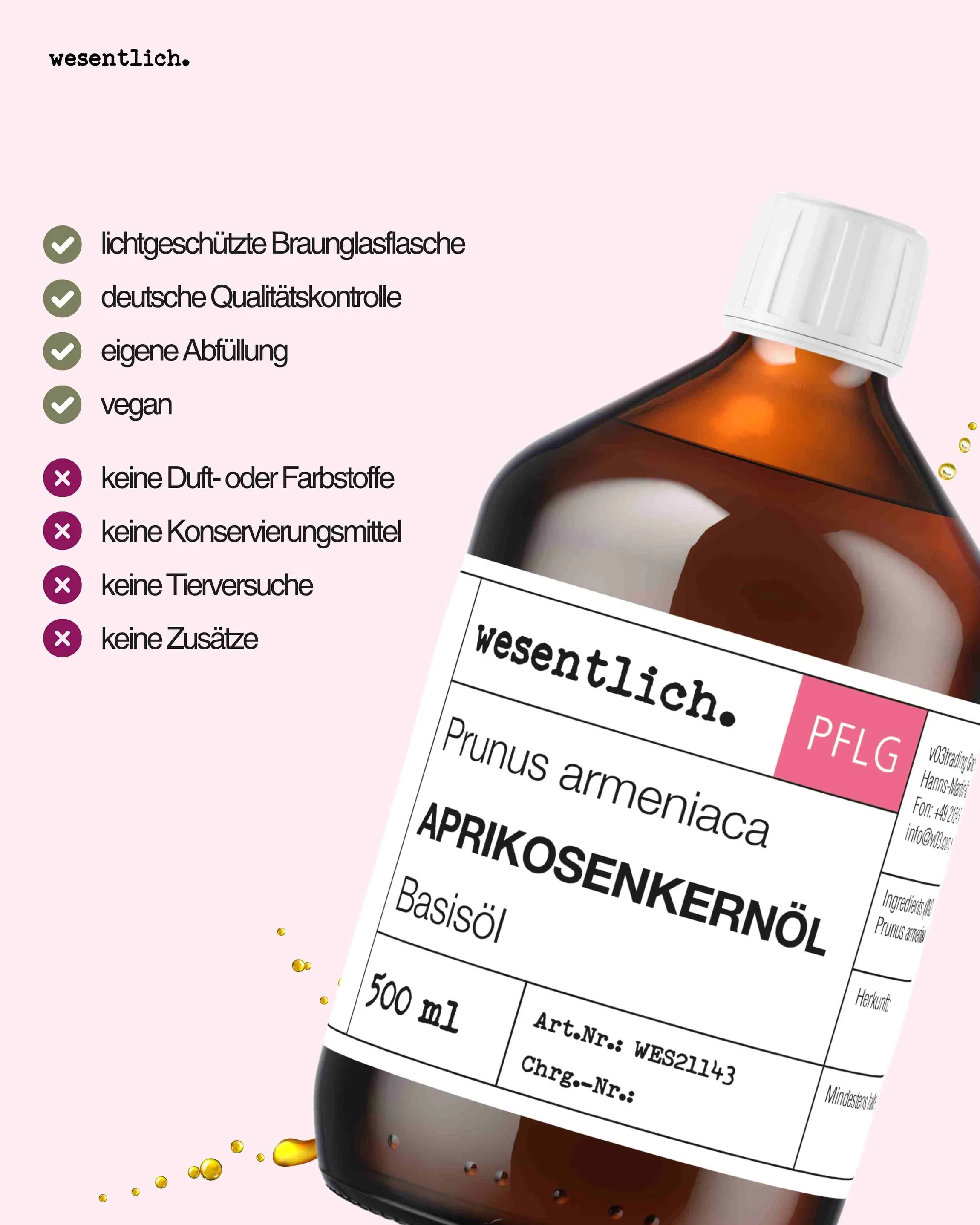 Aprikosenkernöl 500ml