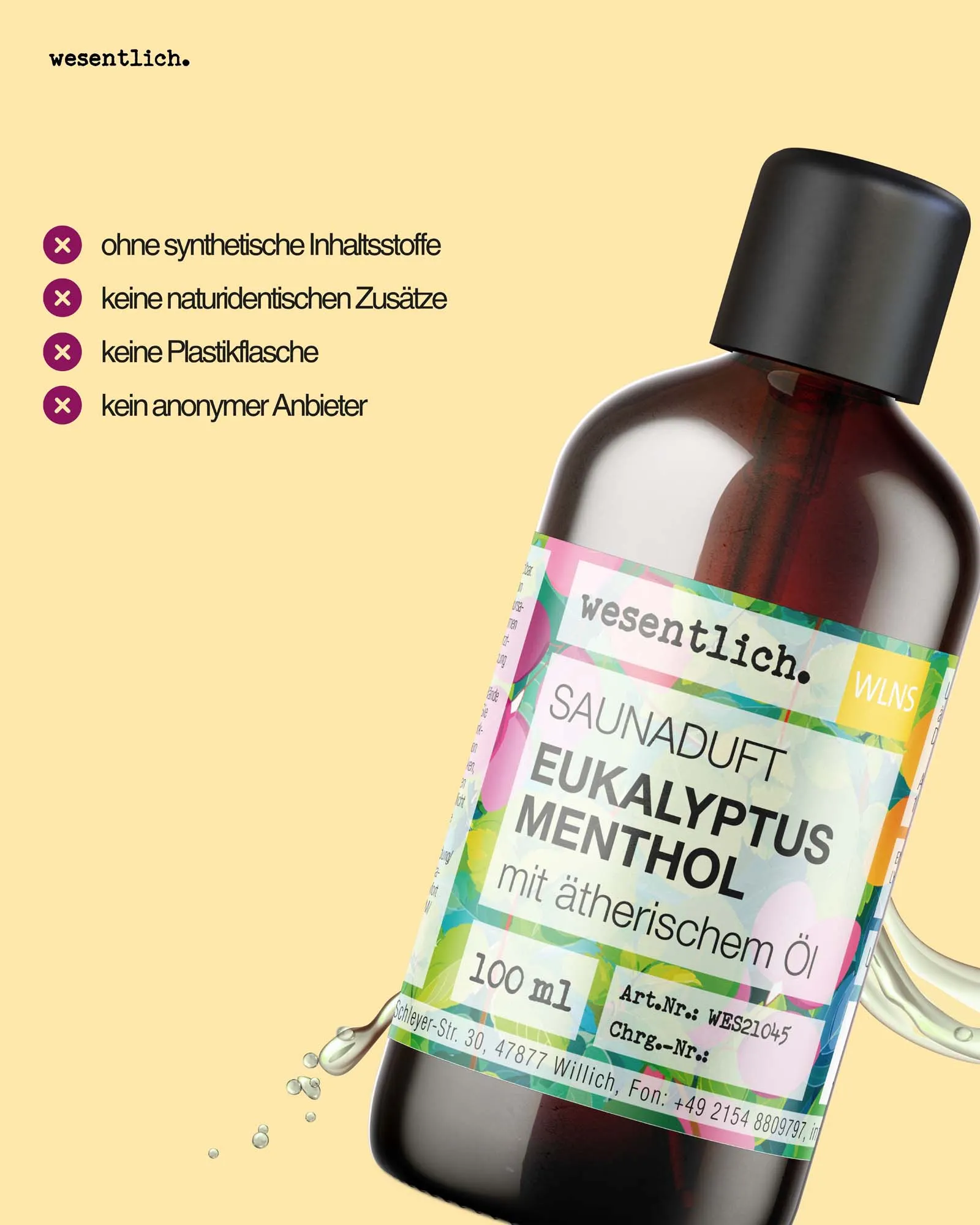 Saunaduft Eukalyptus-Menthol 100ml