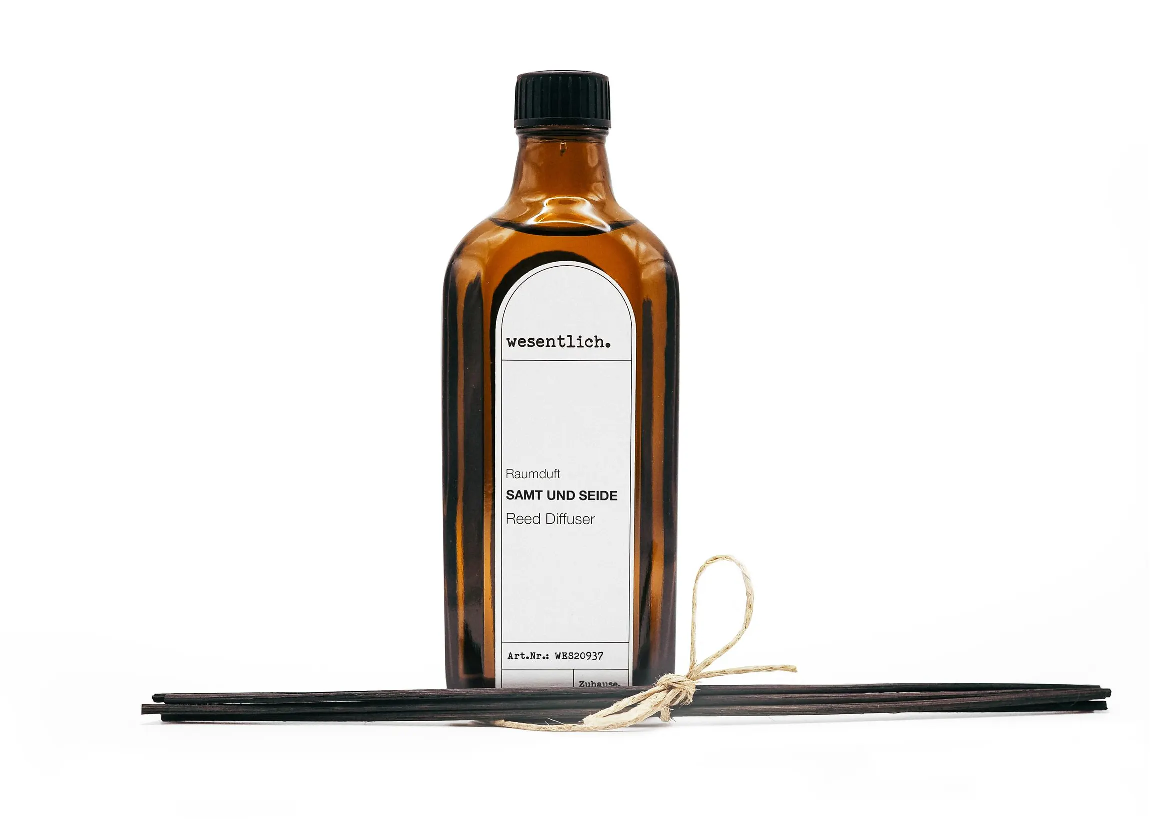 Reed Diffuser Raumduft Samt und Seide inkl. 5 Kapillarstäbchen 200ml