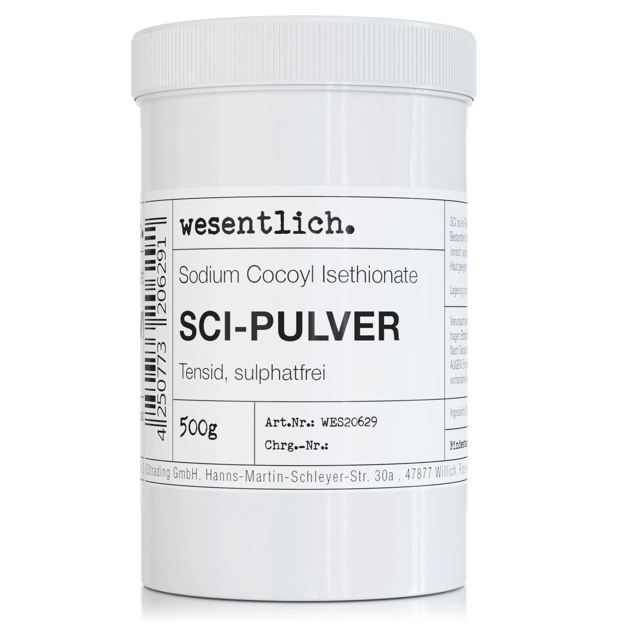 SCI - Sodium Cocoyl Isethionate- 500g - mildes Tensid 