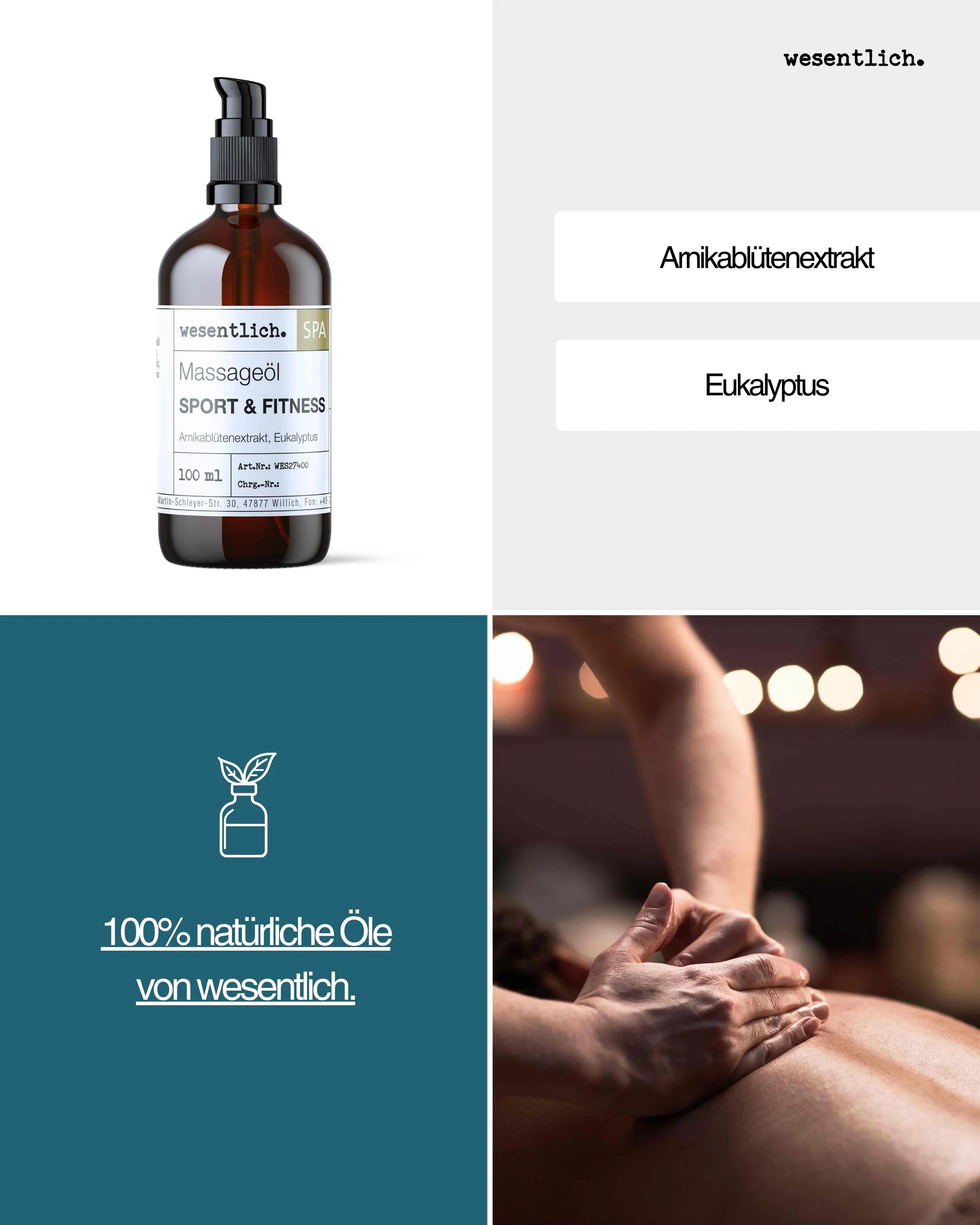 Massageöl "Sport & Fitness" 100ml