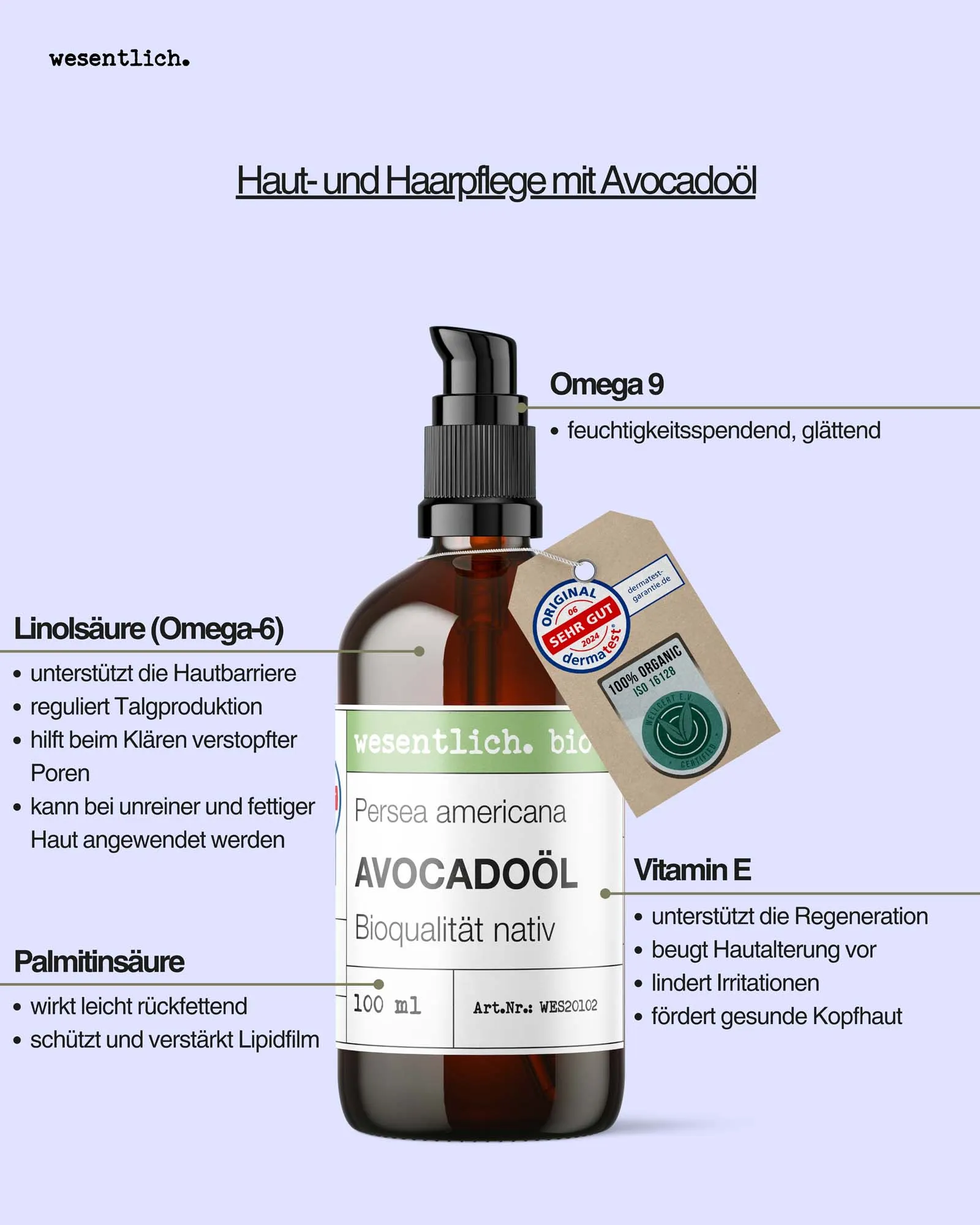 Avocadoöl BIO kaltgepresst 100ml