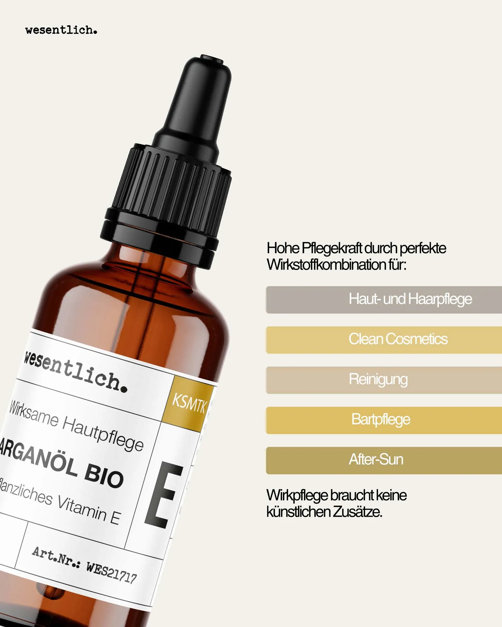 Arganöl bio + Vitamin E 50ml