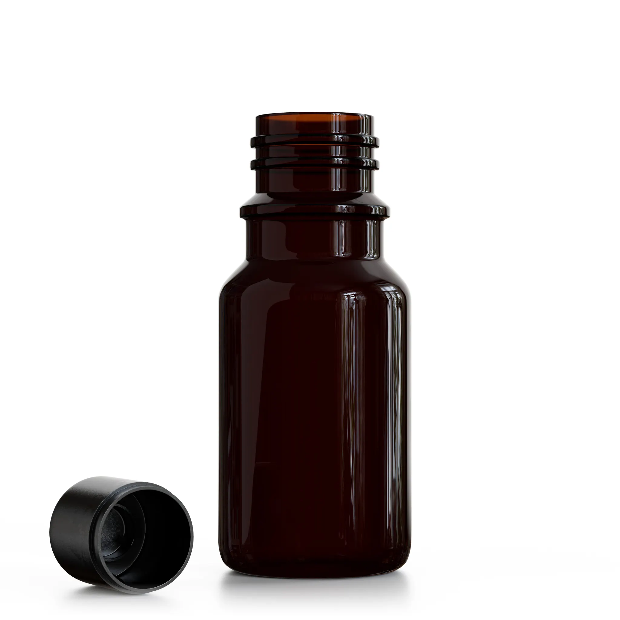 Braunglasflasche 10ml mit Originalitätsverschluss / 6er Set