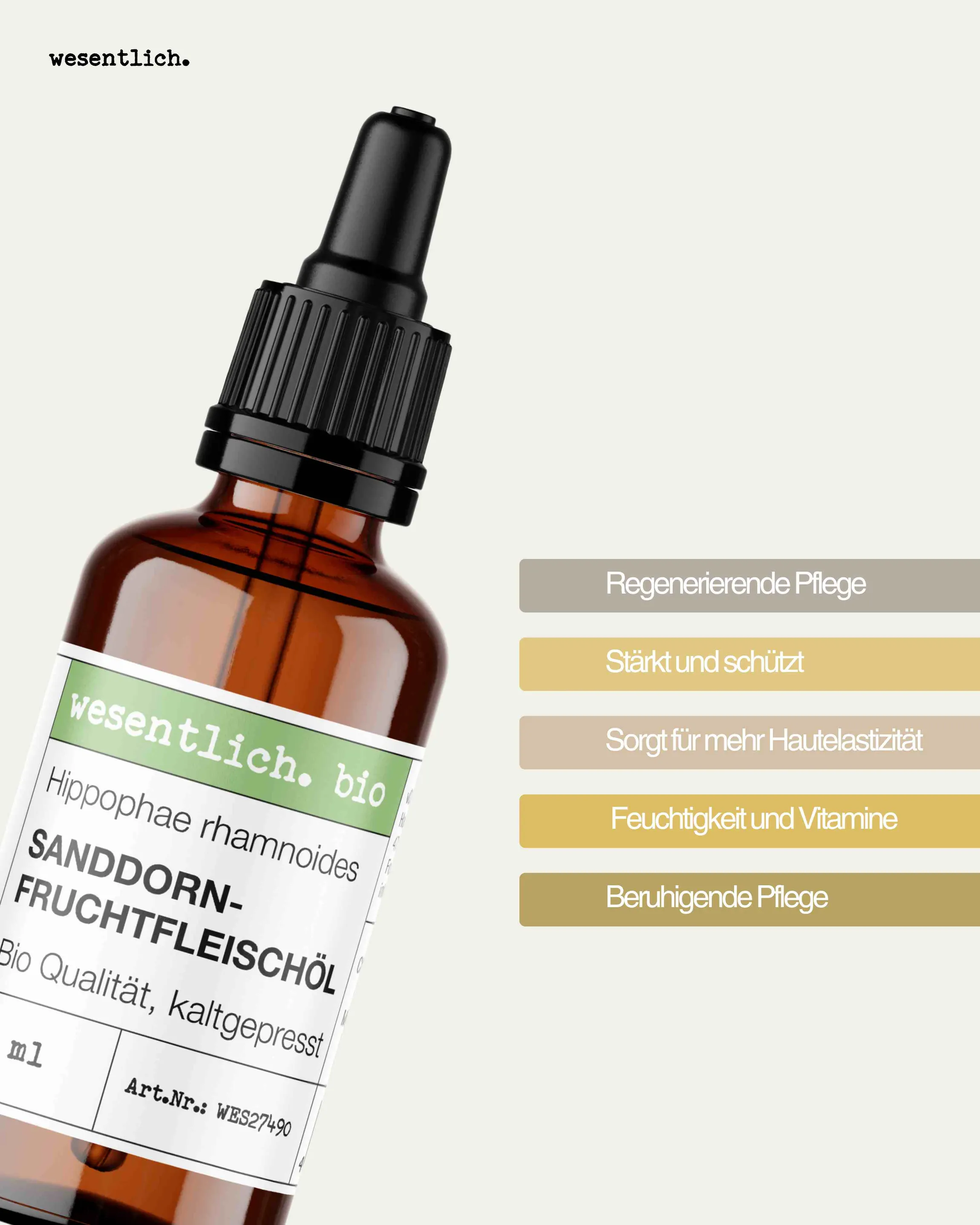 Sanddornfruchtfleischöl bio 50ml