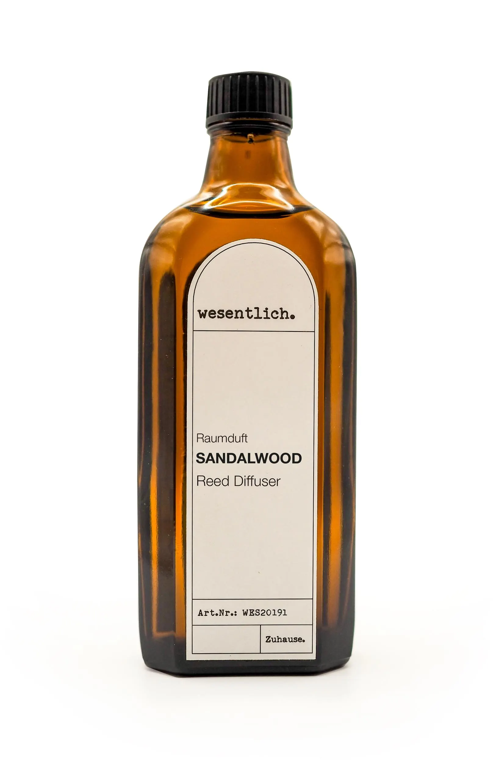 Reed Diffuser Raumduft Sandalwood (200ml) inkl. 5 Kapillarstäbchen 