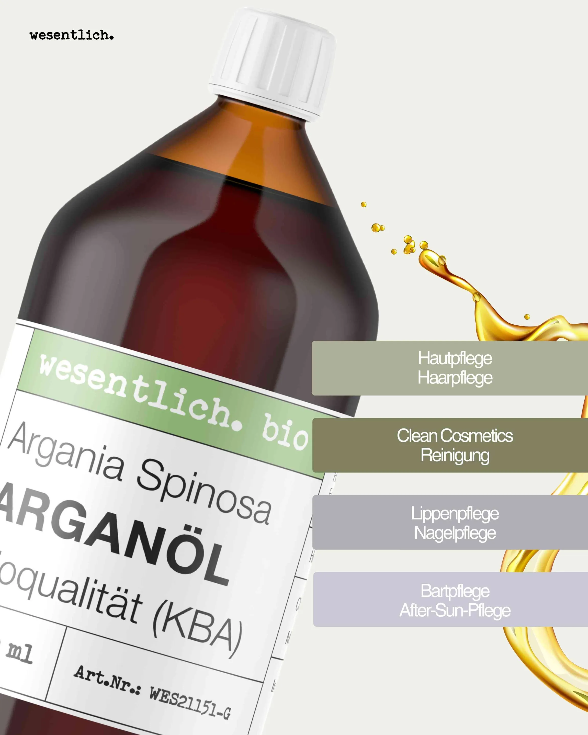 Arganöl BIO kaltgepresst 1000ml